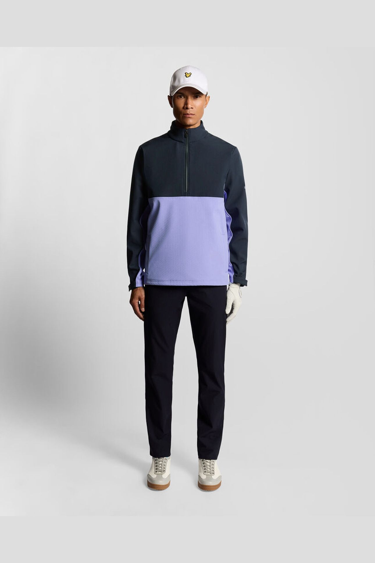 GOLF HALF ZIP WINDJAMMER JACKET MOONLIGHT/DARK NAVY 3