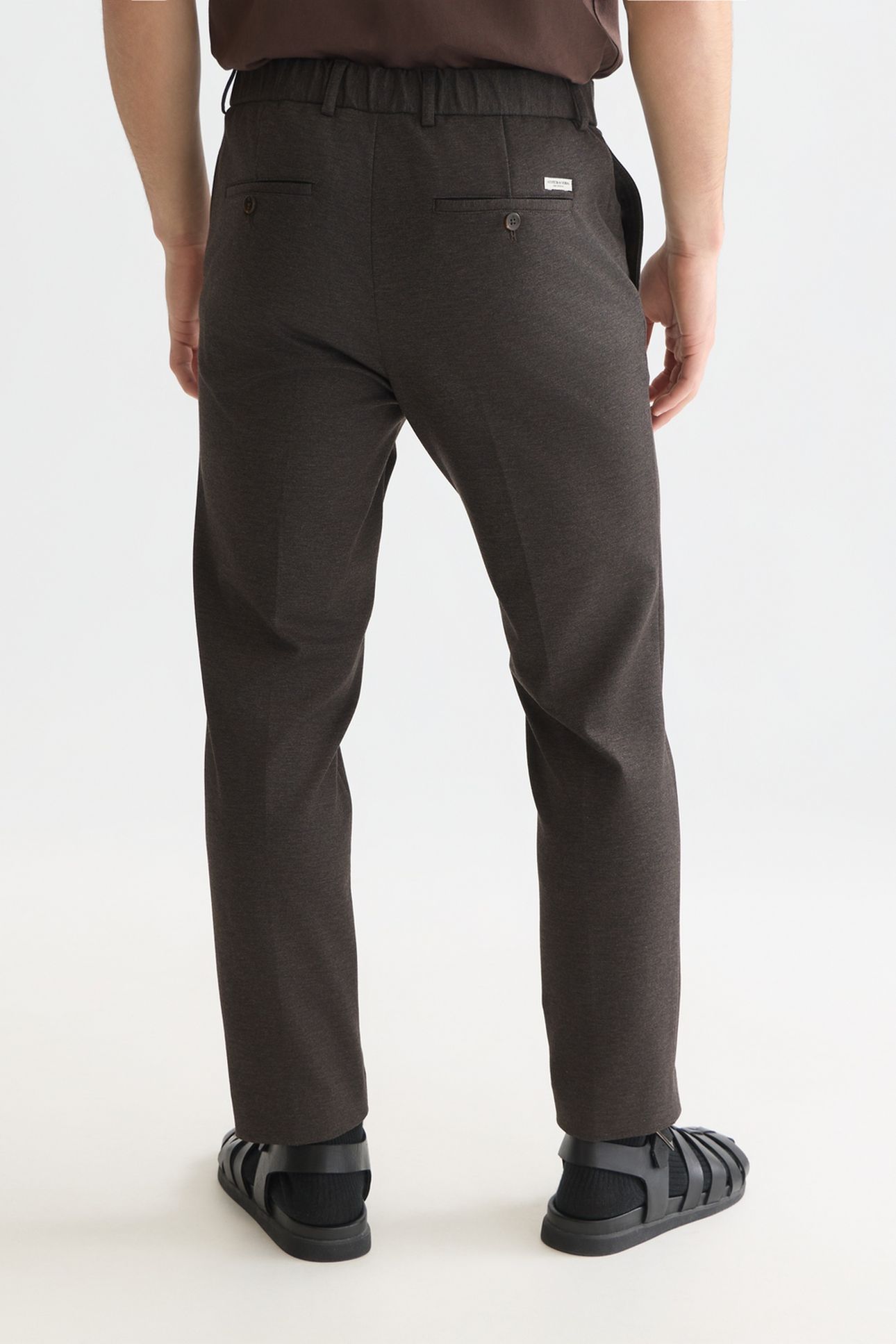 FINCH YARNDYED JERSEY REGULAR TAPEREDFIT JOGGER MEDIUM BEIGE 2