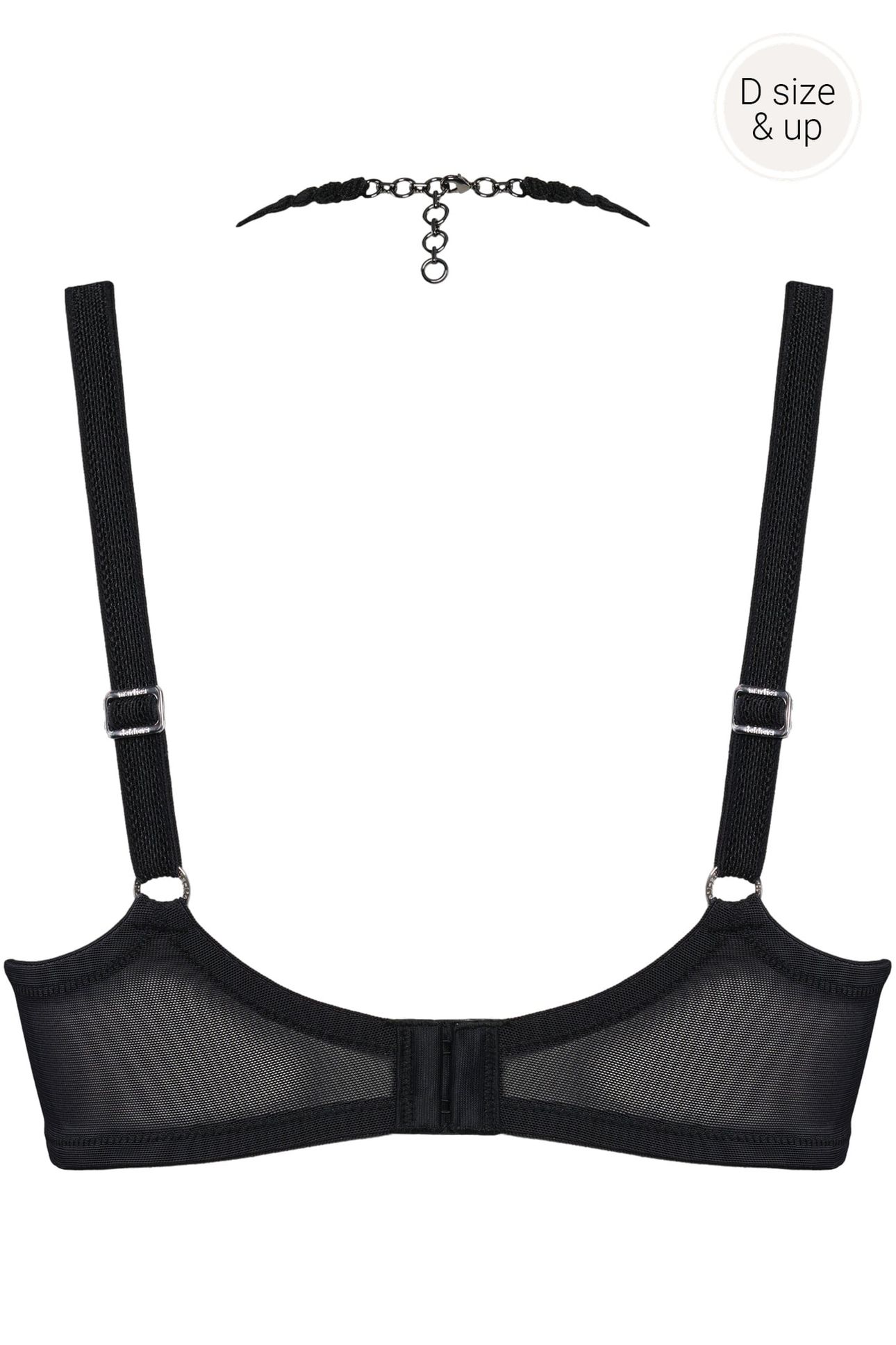 THE MAURITSHUIS BLACK PLUNGE BALCONY BRA 4