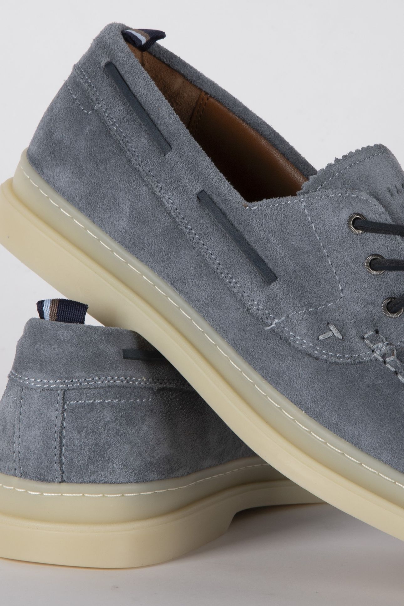 MFS CROMERR PLATFORM LACE UP SUEDE SHOES GREY 3