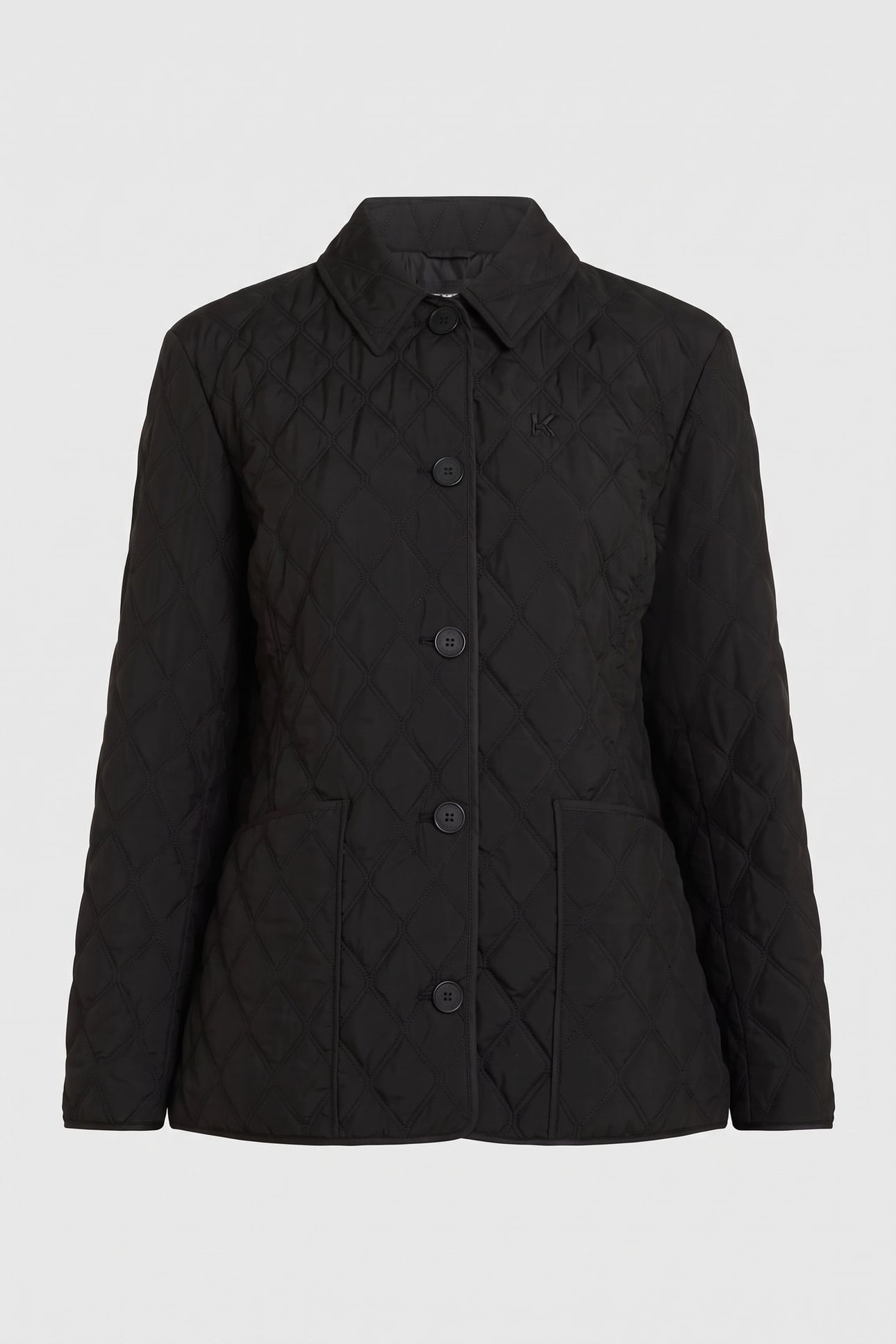 DIAMOND QUILT LIGHT JACKET BLACK 6