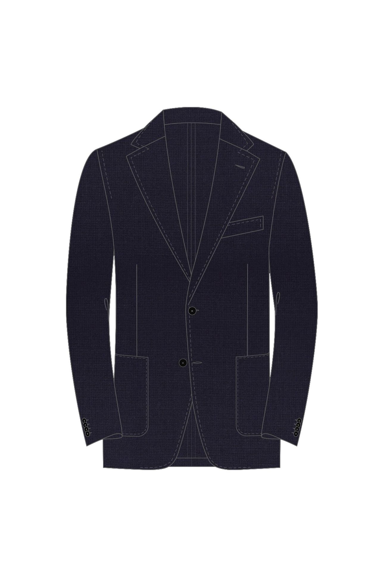 MICROFANCY TECH WOOL BLAZER BLUE 4