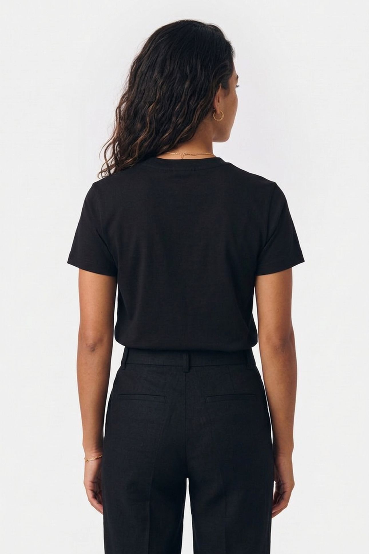 UNISEX T-SHIRT STANDARD EMBROIDERED BLACK 3
