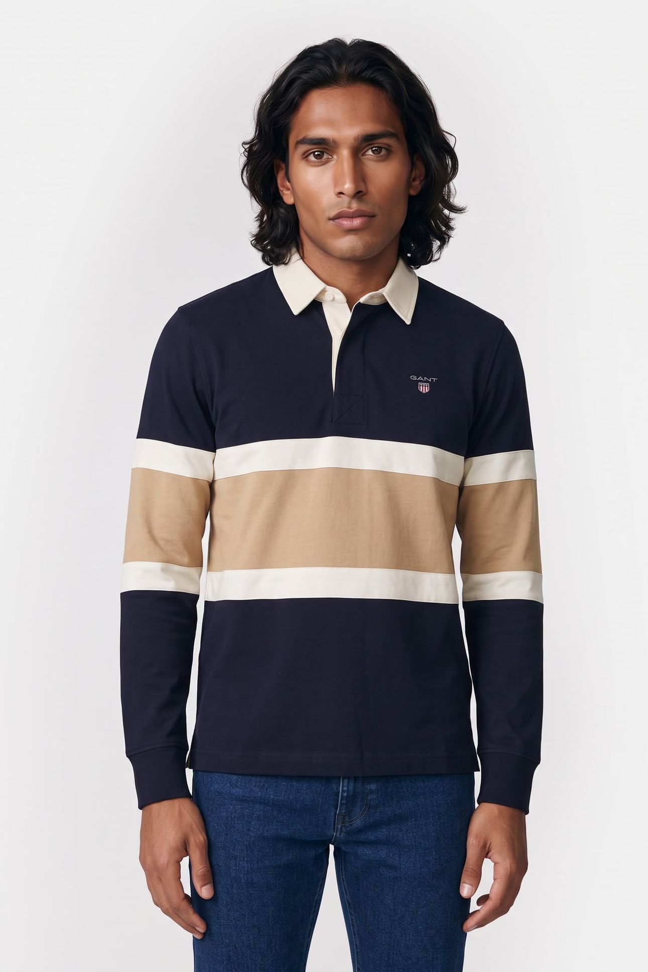 CUT AND SEWN RUGGER EVENING BLUE 1