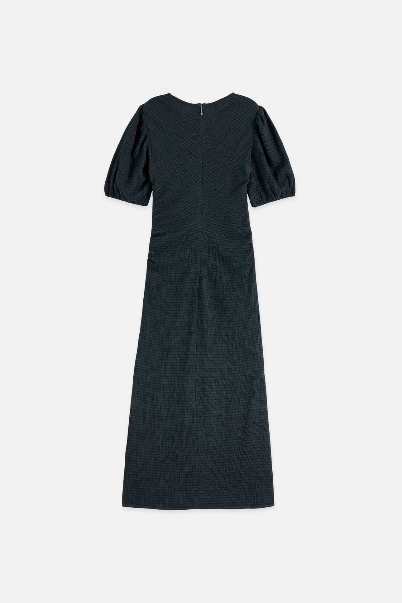 OPEN STRUCTURED JERSEY MIDI DRESS CARBON 4