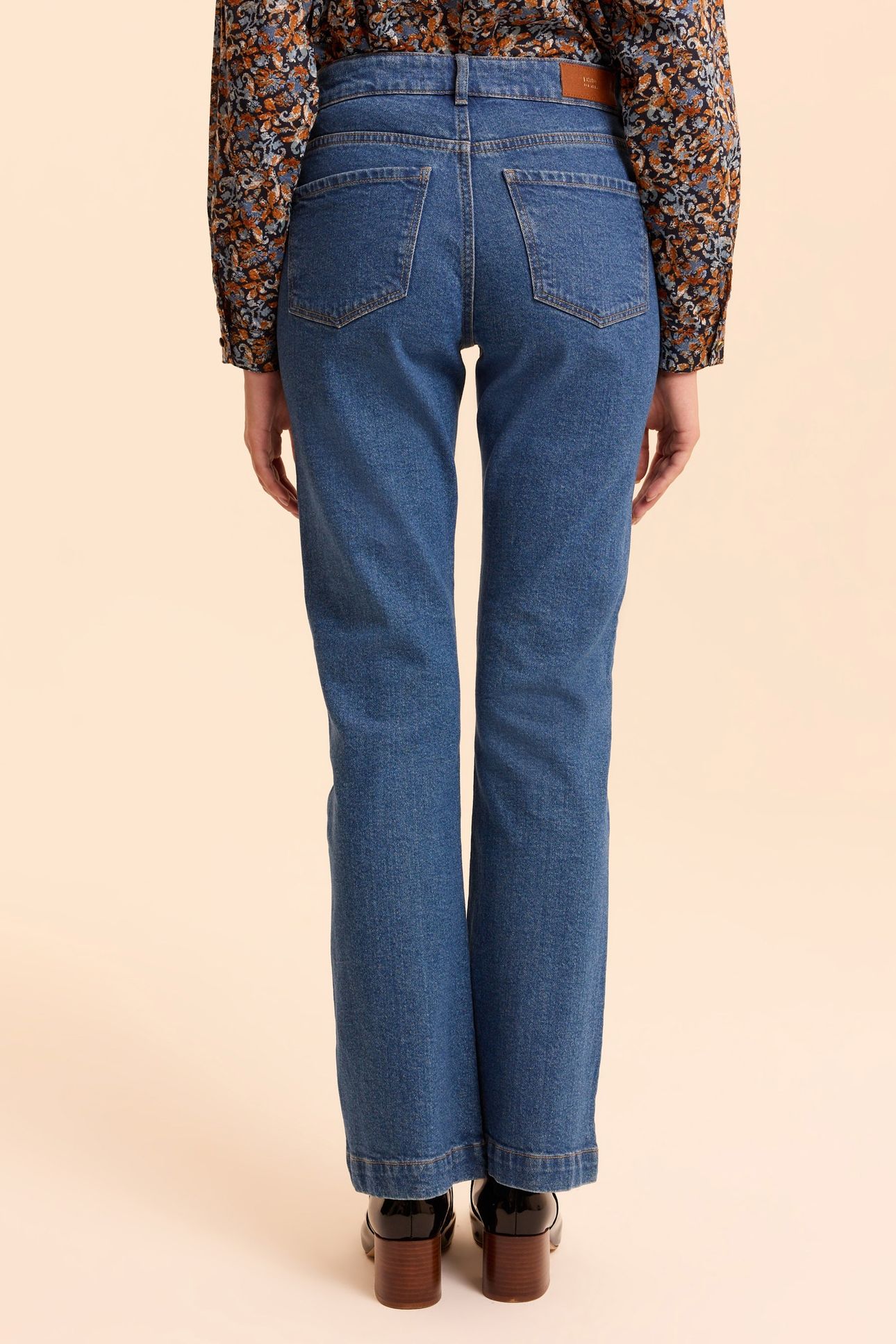 BLUE DROP FRONT-LOOK FLARED JEANS MARIE 2