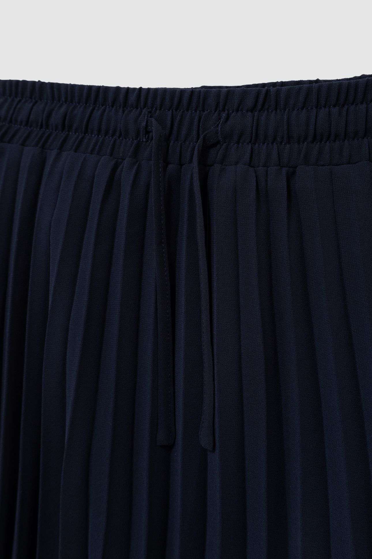 GIRLS’ NAVY PLEATED LONG SKIRT WITH SIDE STRIPES 7