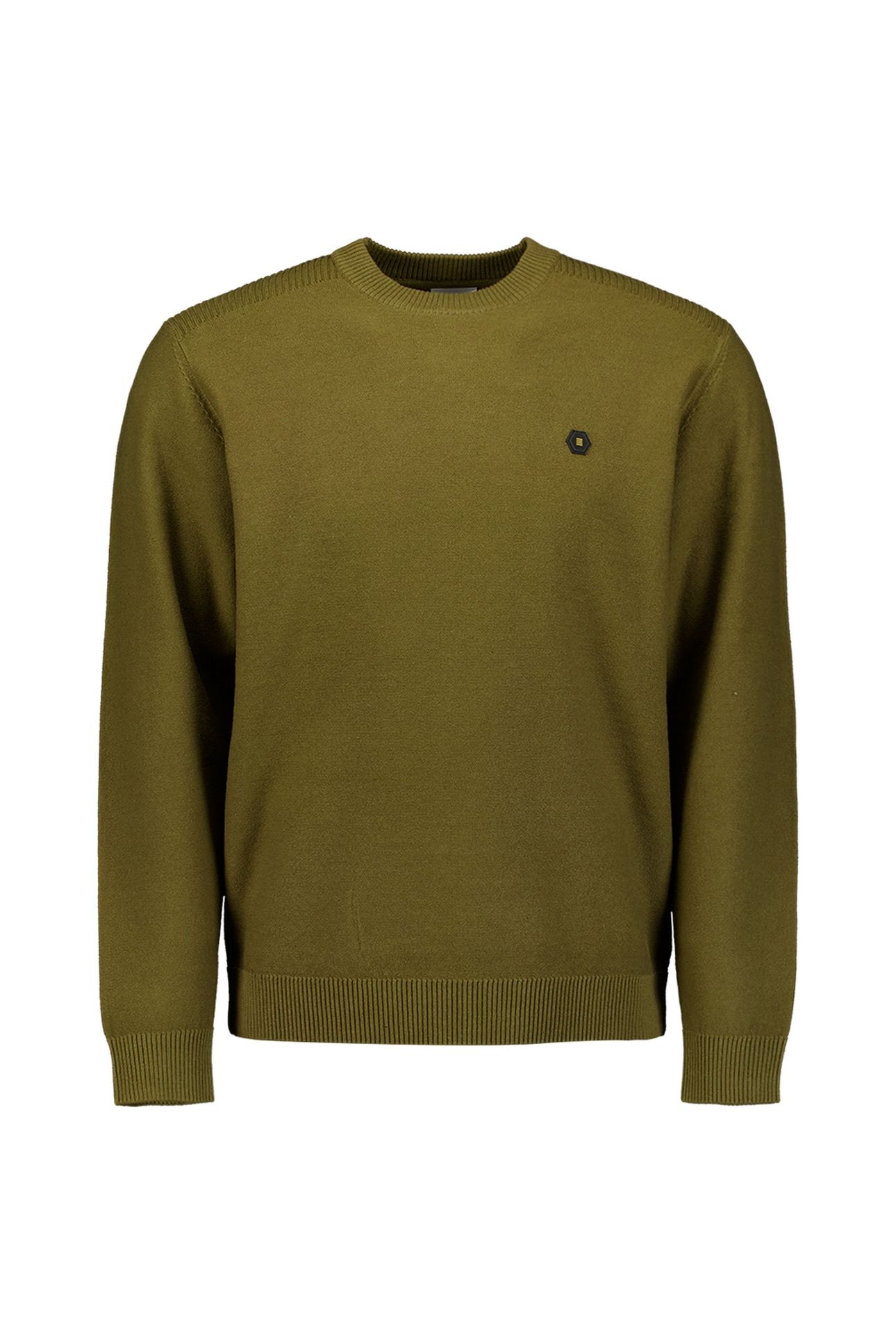 PULLOVER CREWNECK SHOULDER DETAIL MOSS 4