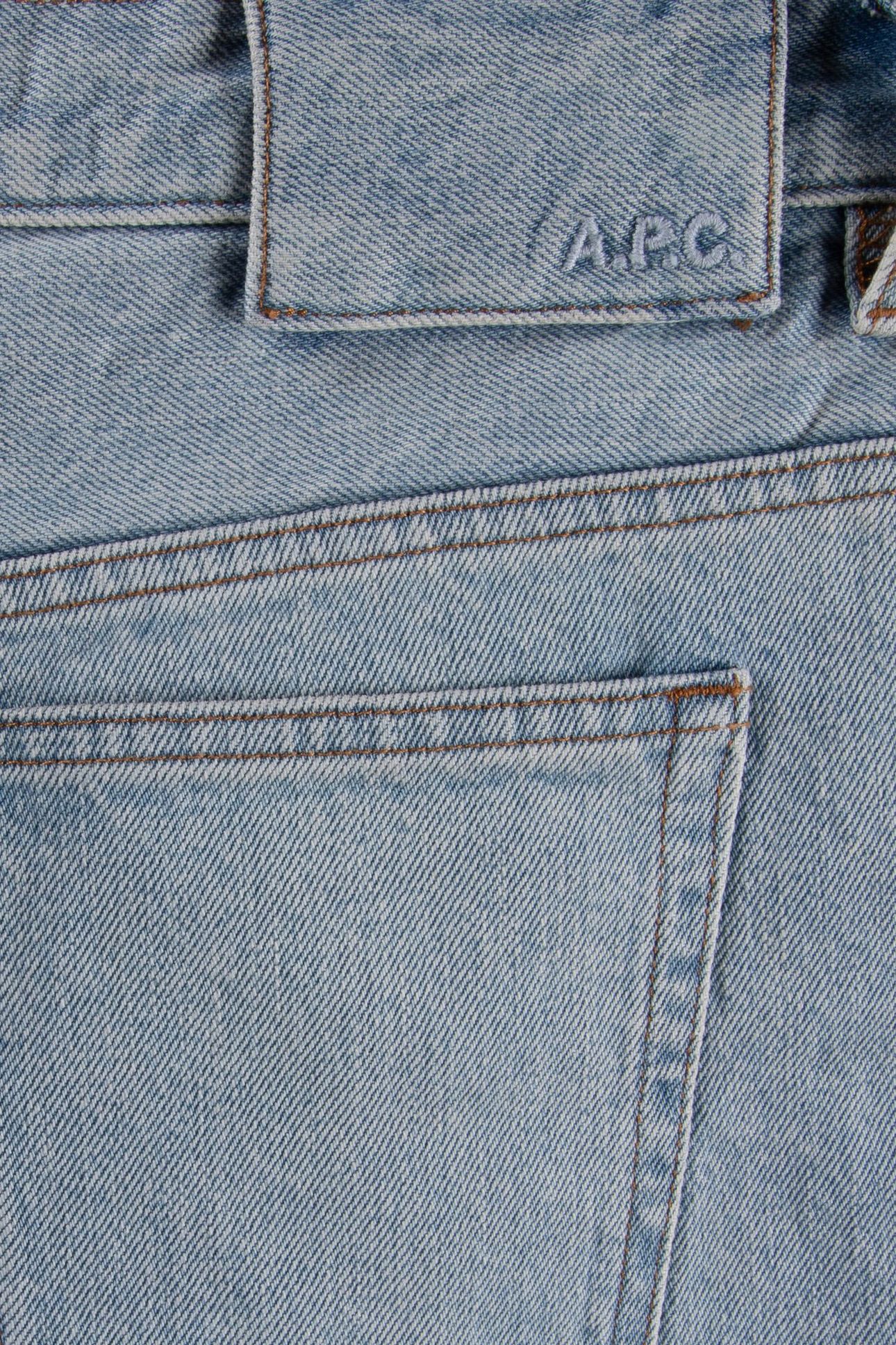 UNISEX DENIM BERMUDA SHORTS LIGHT BLUE 7