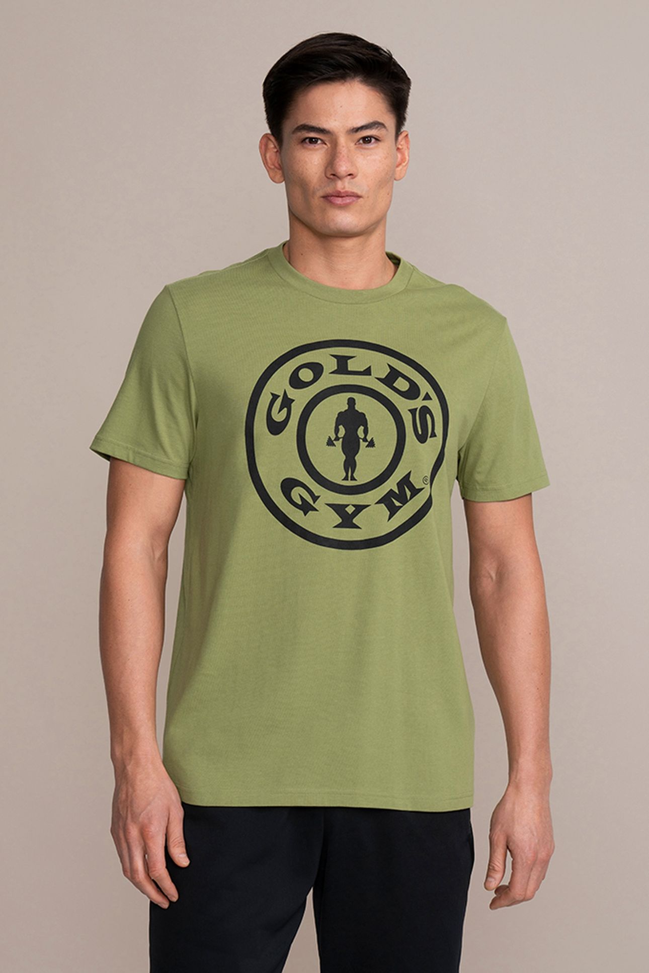 WEIGHT PLATE CREW NECK TEE OLIVE 1