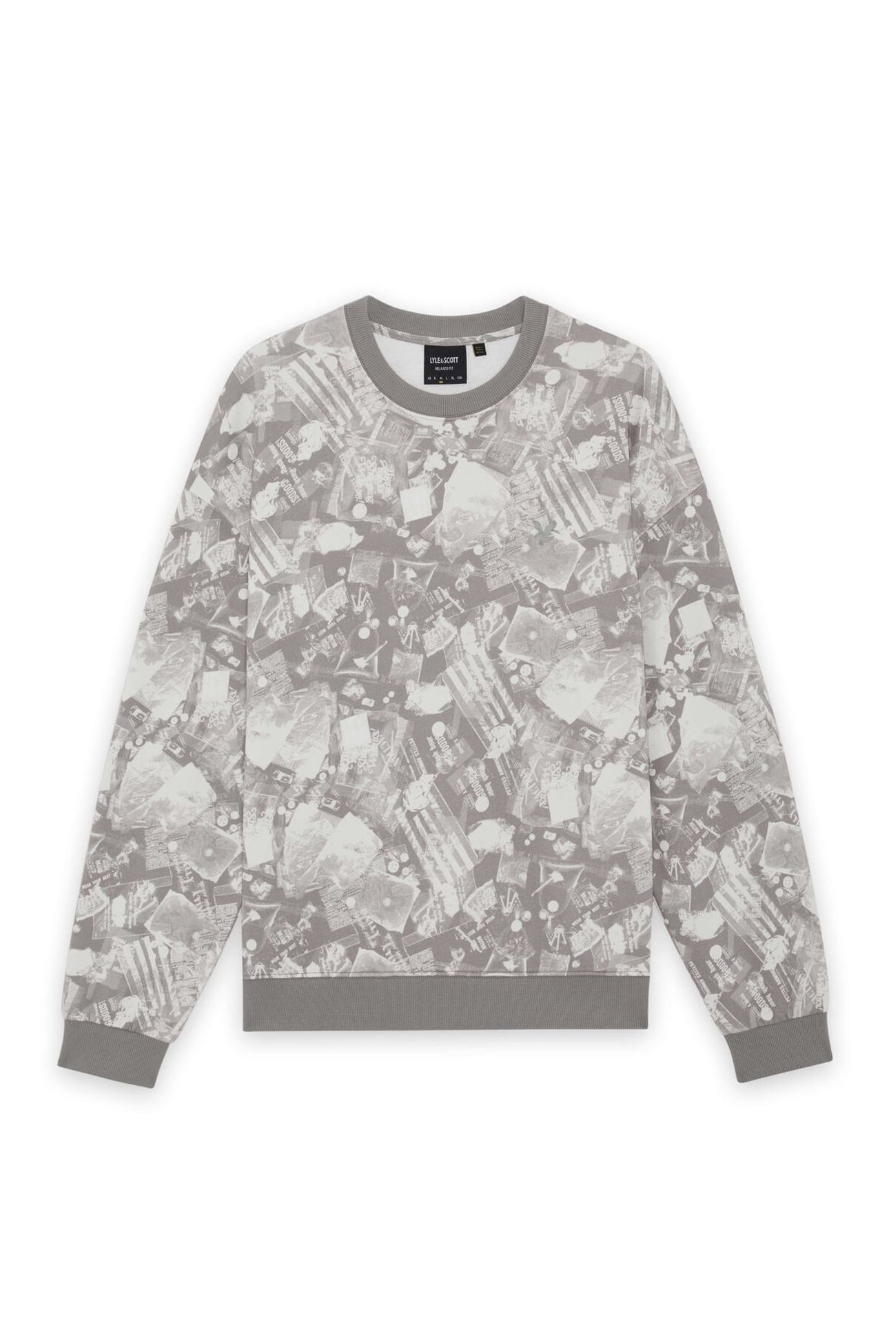 INDUSTRIAL PRINT SWEATSHIRT COLD GREY 4