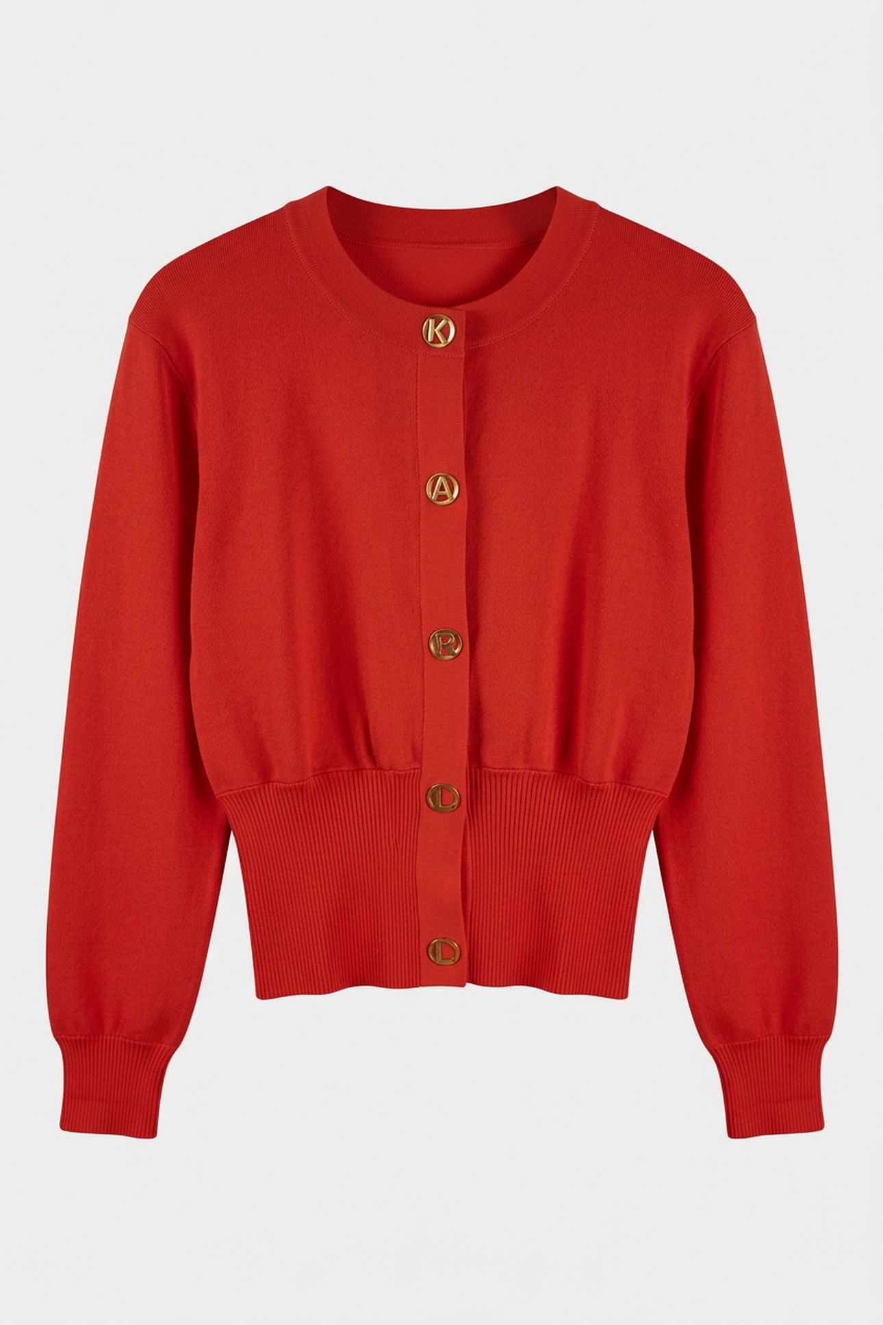 KARL DAILY KNIT CARDIGAN TANGERINE TANGO 3