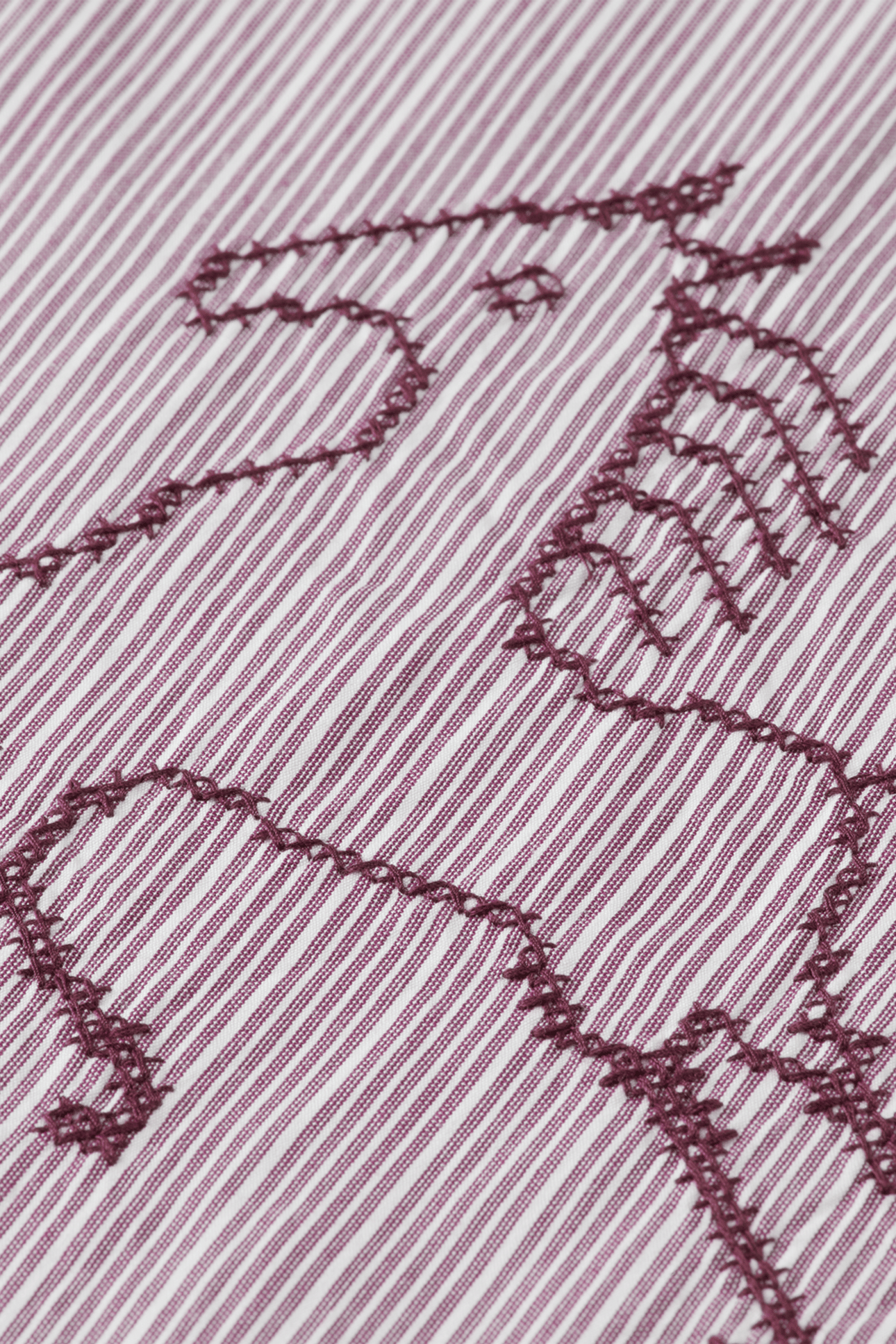 EMBROIDERY GIRLFRIEND SHIRT FIG STRIPE 3