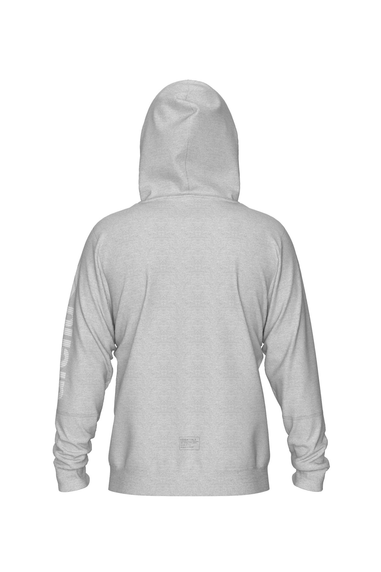 TEAM ESSENTIAL JACKET MEDIUM GREY HEATHER 3