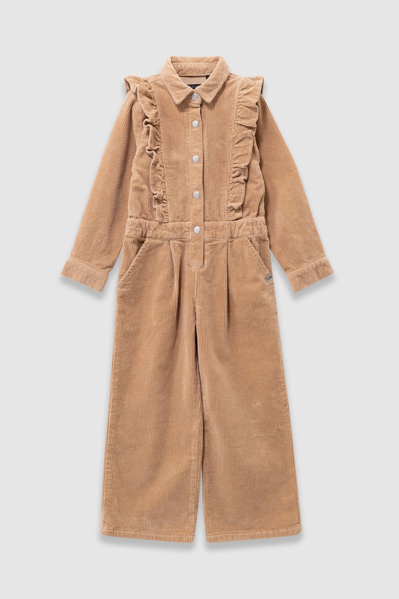GIRLS’ BEIGE CORDUROY JUMPSUIT 1