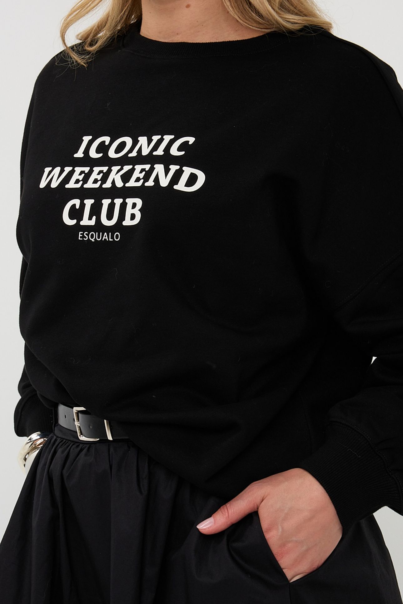 SWEATER "WEEKEND CLUB" BLACK 8