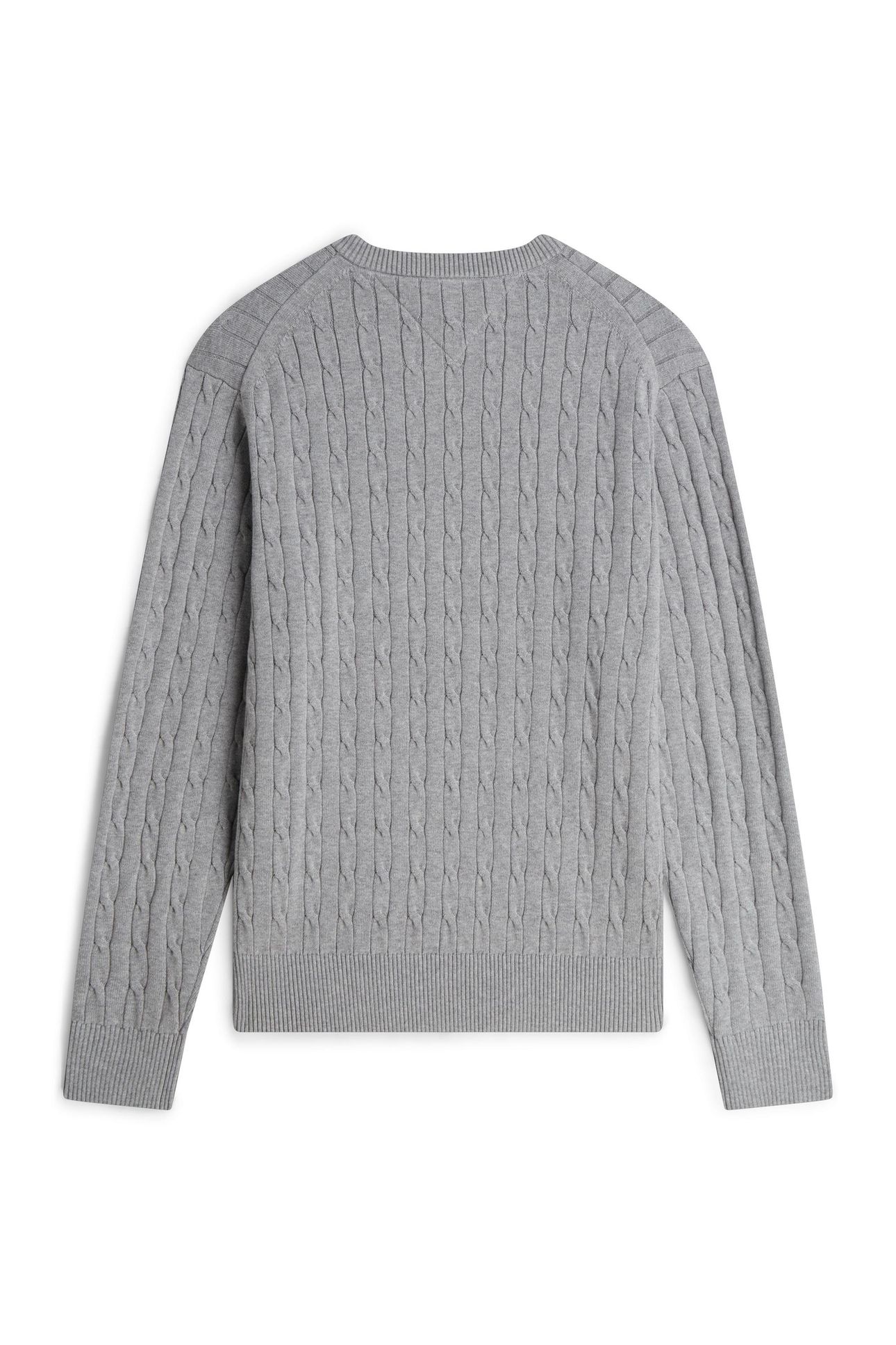 CLASSIC COTTON CABLE MEDIUM GREY HEATHER 10