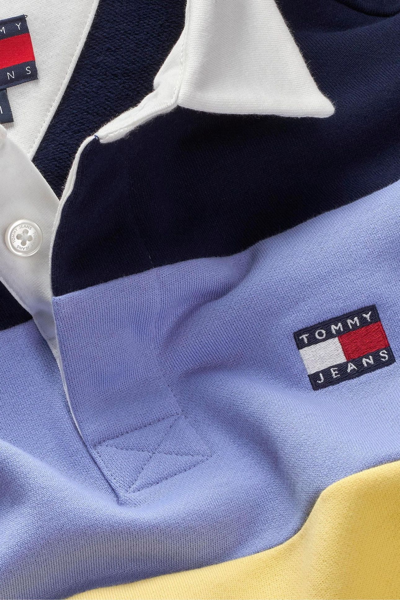 TJM RELAXED BADGE STRIPE D N NAVY/NORDIC IRIS/CITRONELLA 6