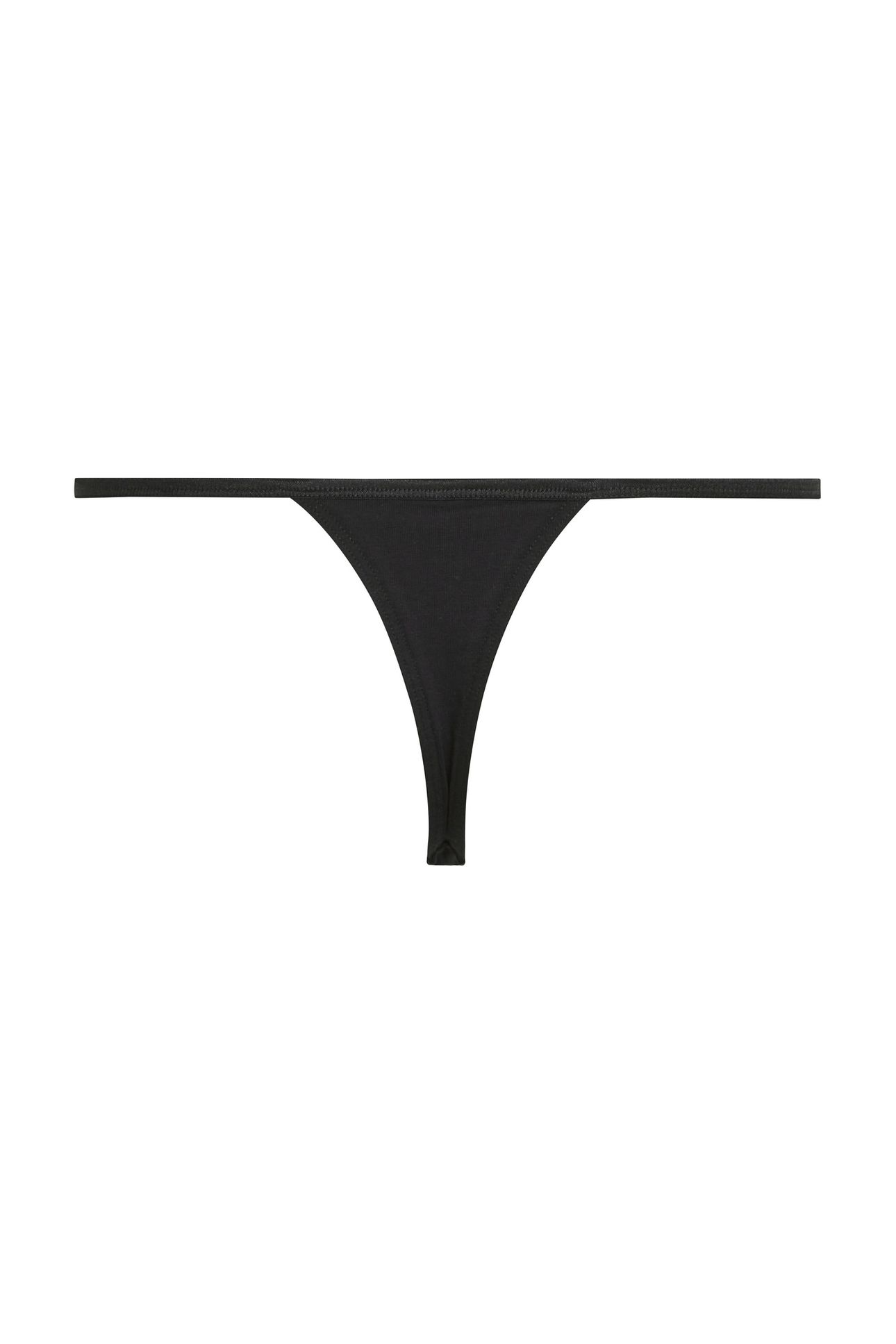 SIGNATURE HIGH LEG THONG BLACK 5