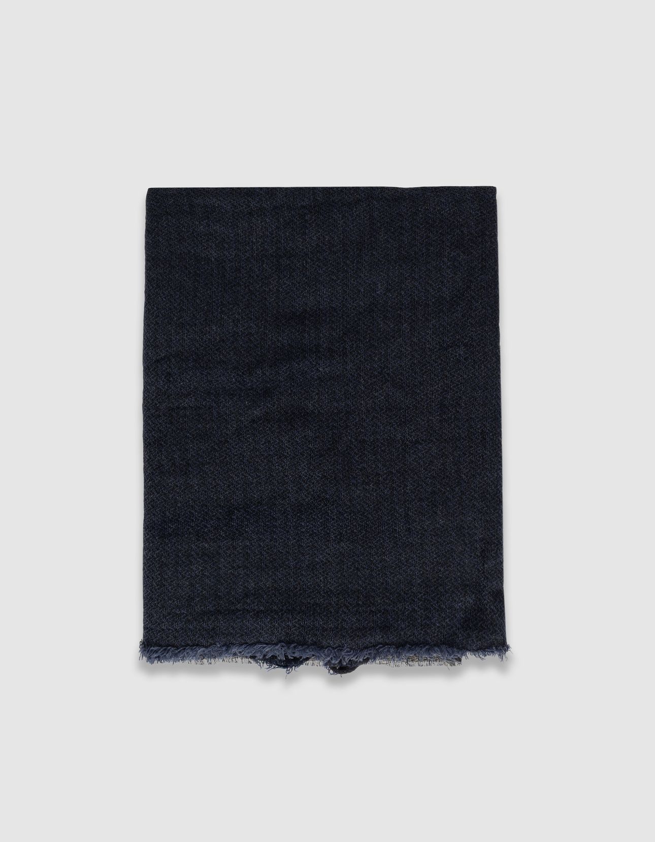 NAVY SEMI-PLAIN HERRINGBONE SCARF 3