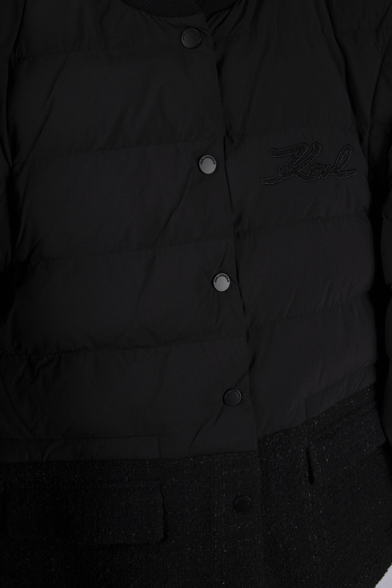 BOUCLE MIX TRANSFORMER JACKET BLACK 4