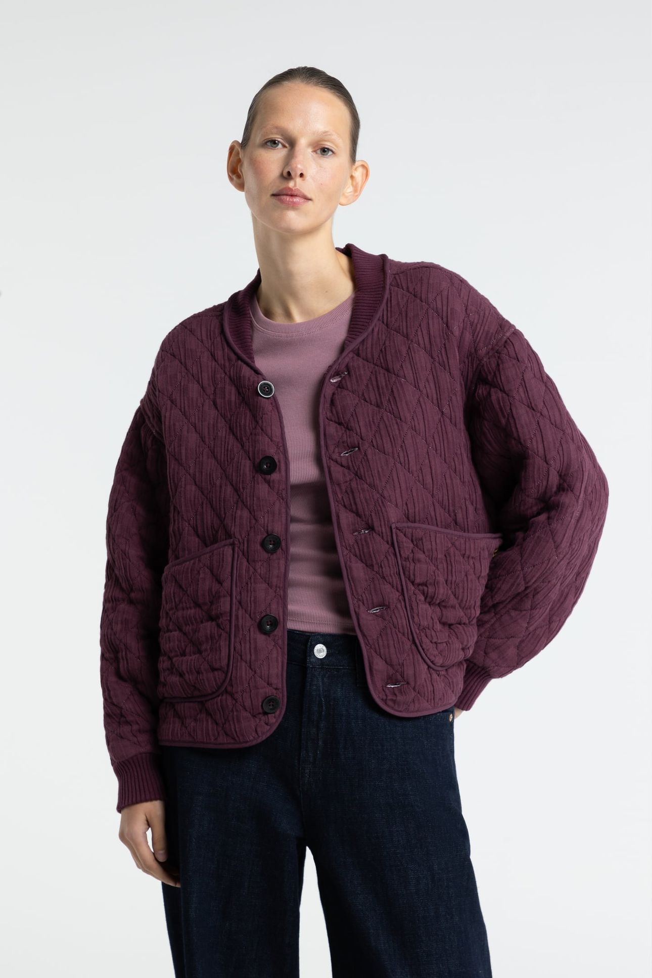 UNISEX DAMBA JACKET MAUVE WINE 3