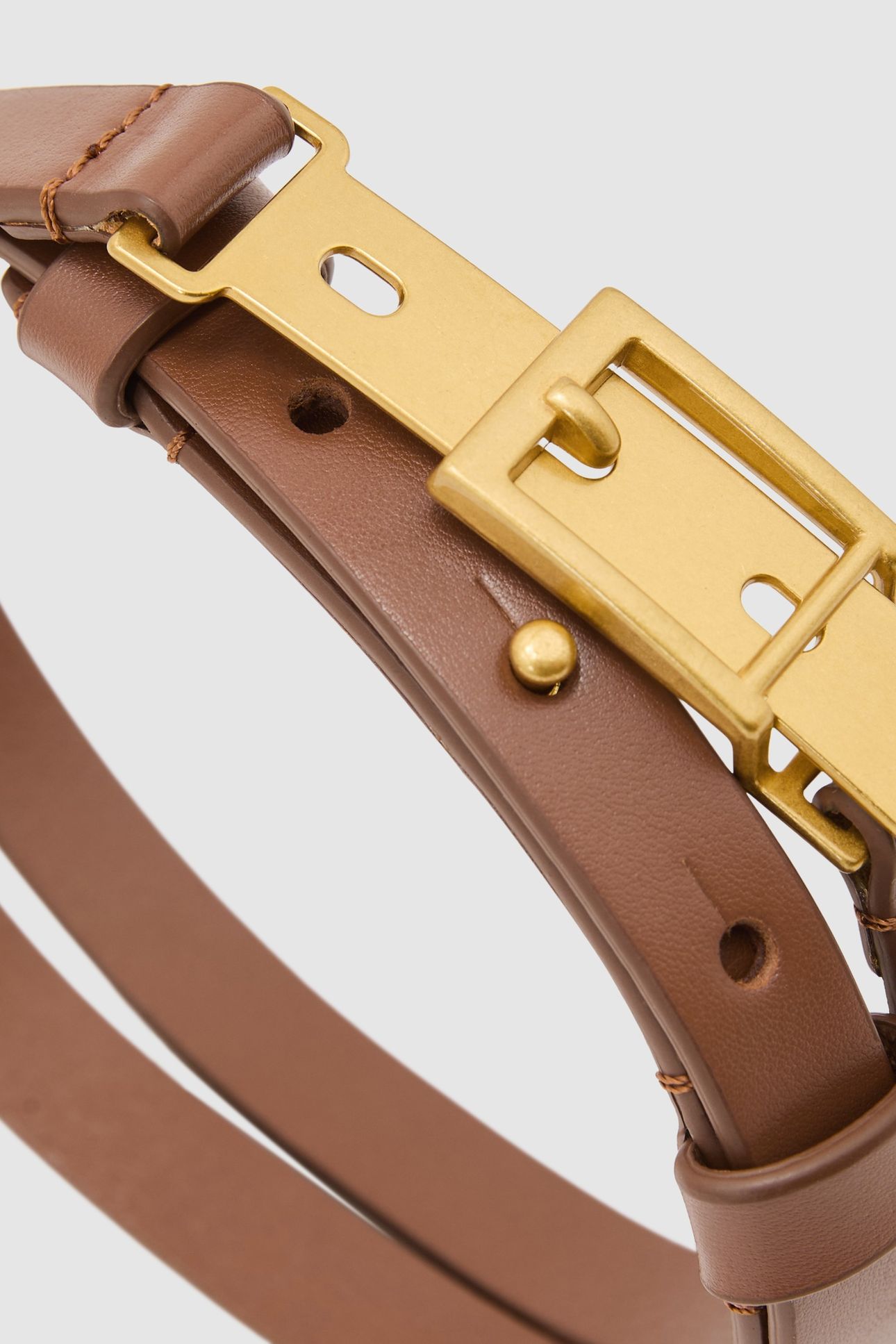 BUCKLE DETAIL BELT TAN 3