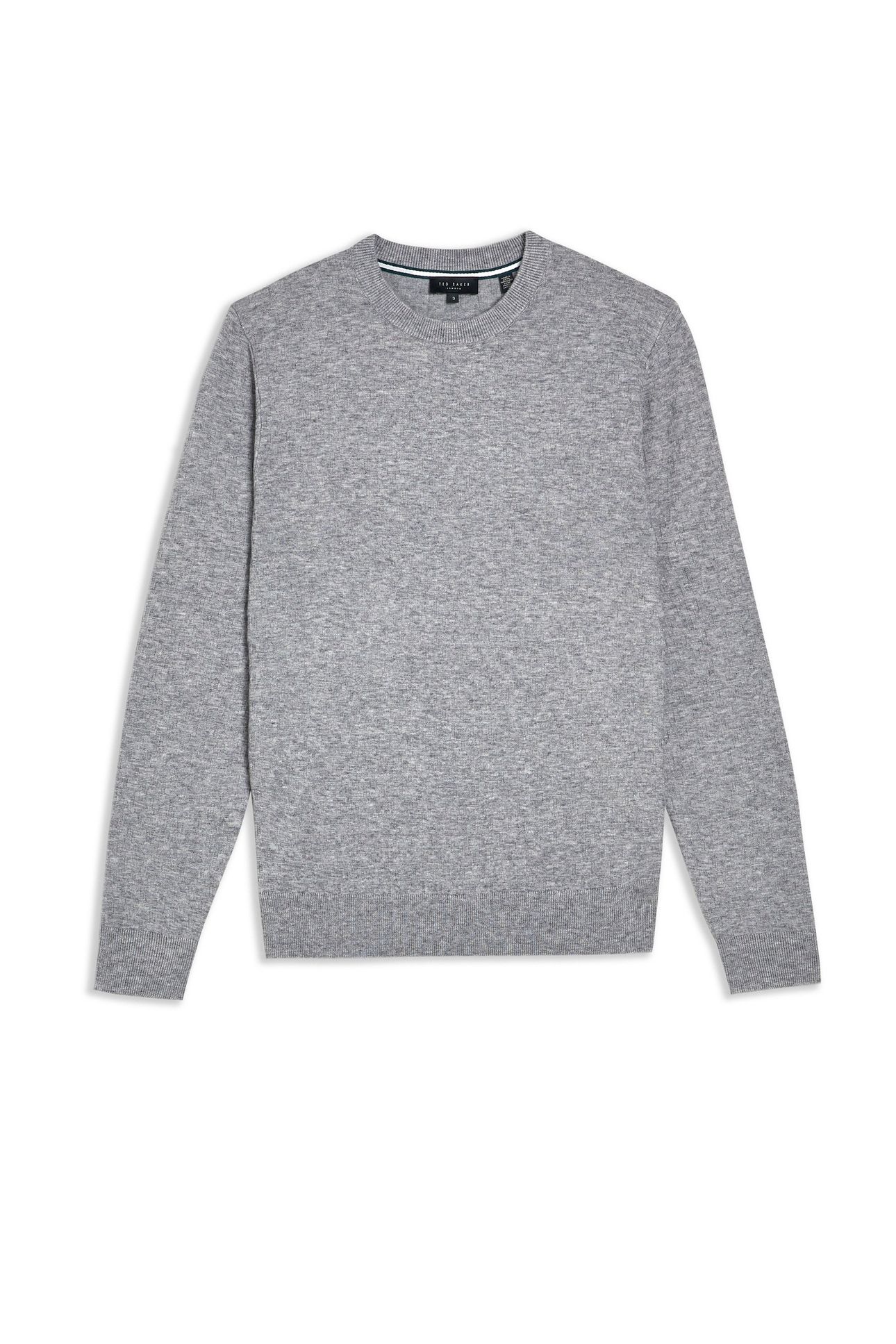 LOUNG LS T STITCH CREW NECK GREY-MARL 4