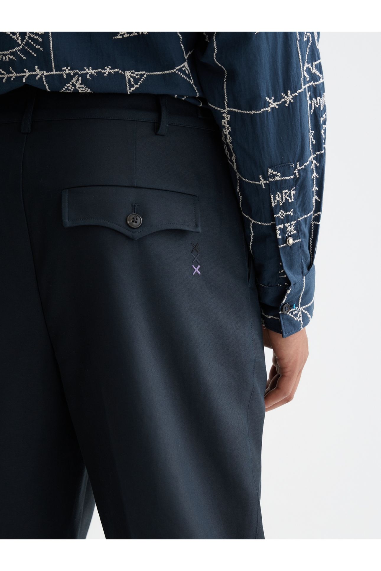 OTIS COTTON-TWILL RELAXED STRAIGHT-FIT CHINO NAVY 6