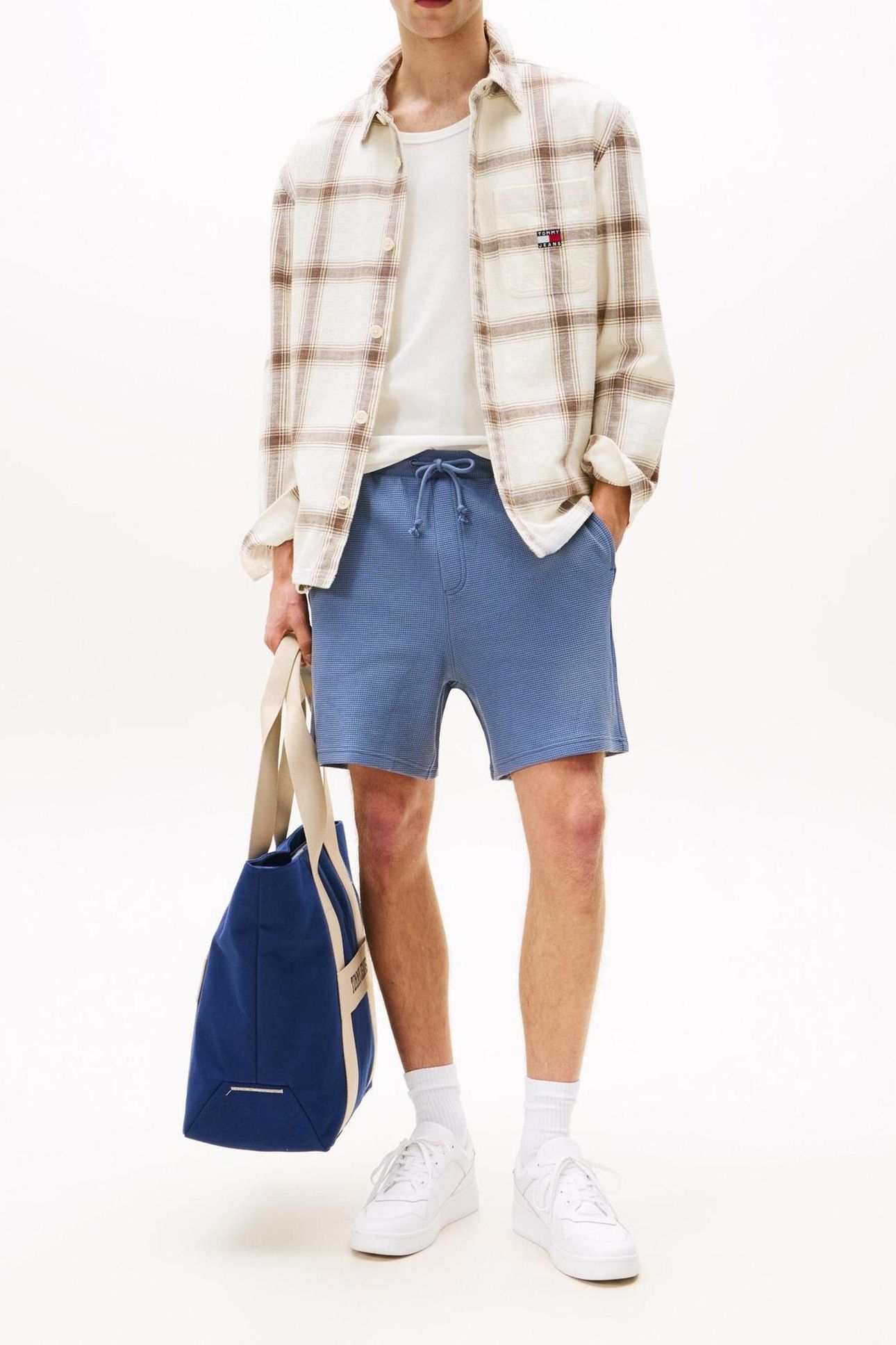 TJM RELAXED WAFFLE SCRIP BLUE MOMENT 2