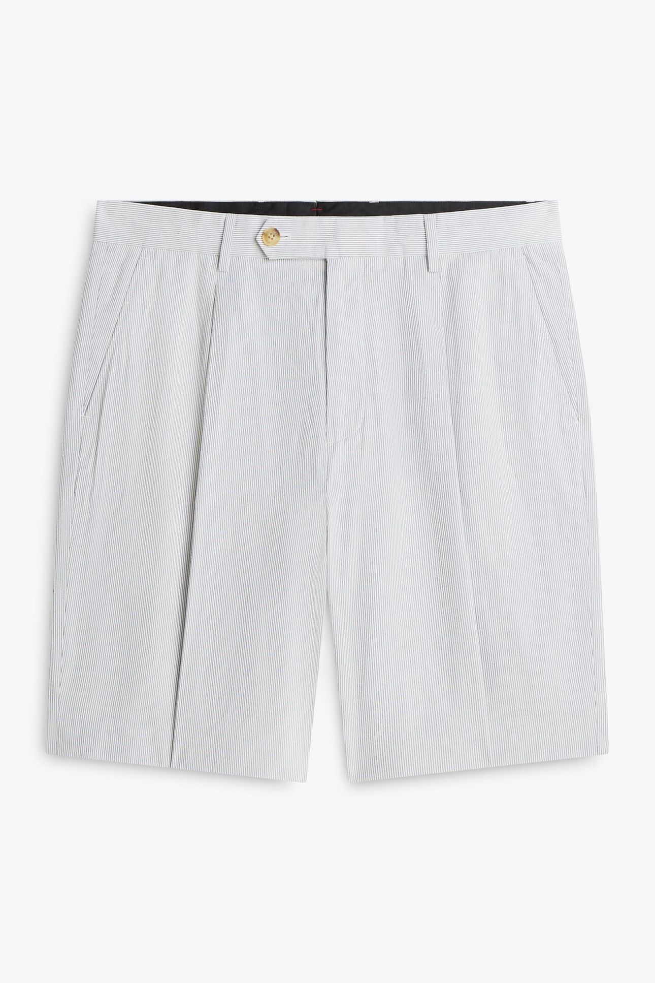 DC SEERSUCKER SHORTS WHITE/BLACK STRIPE 4