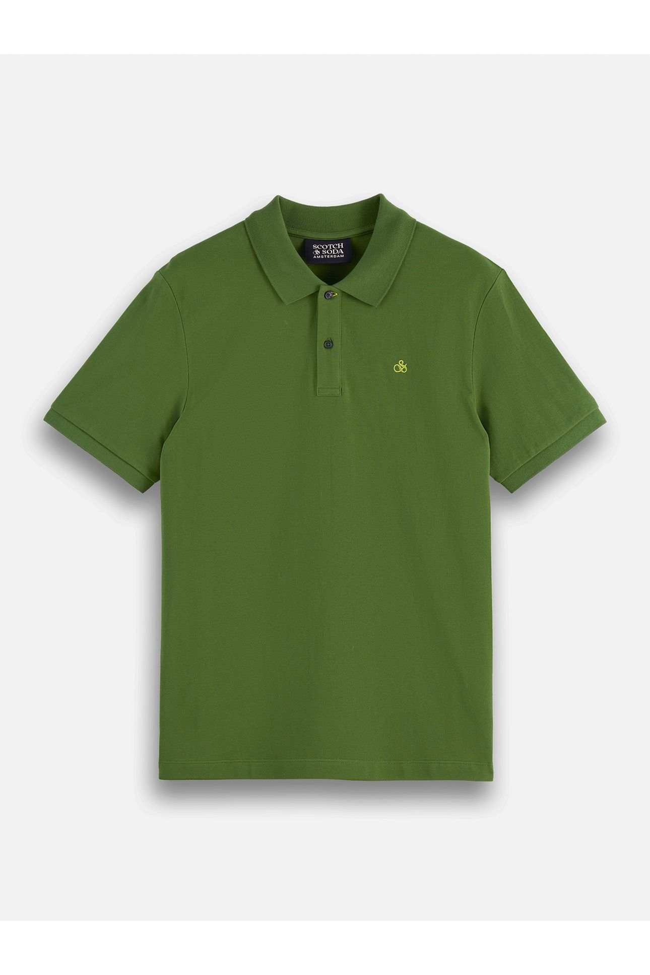 SEASONAL CORE PIQUE CHEST LOGO POLO DARK GREEN 4