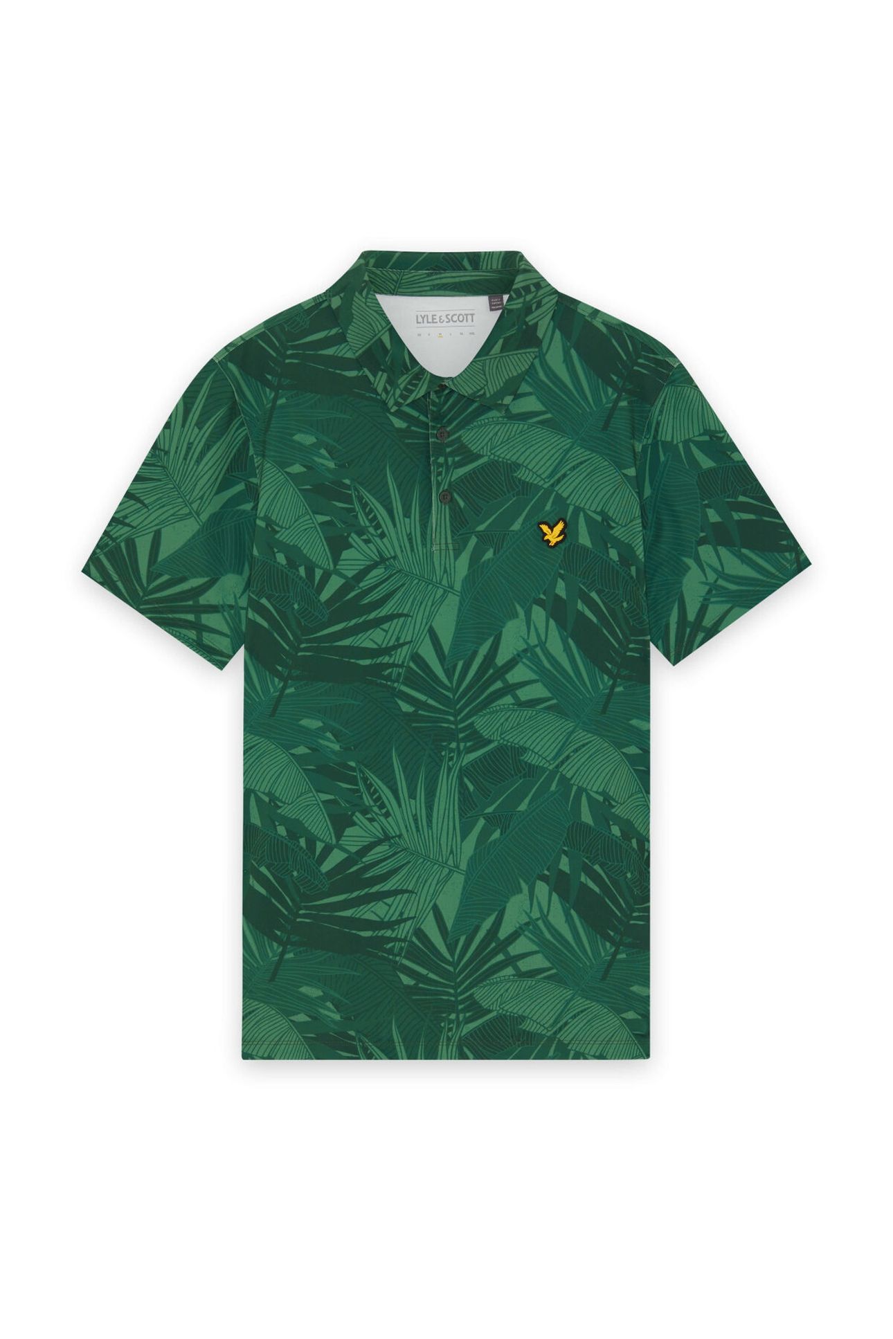 GOLF LEAF PRINT POLO CANOPY GREEN 4