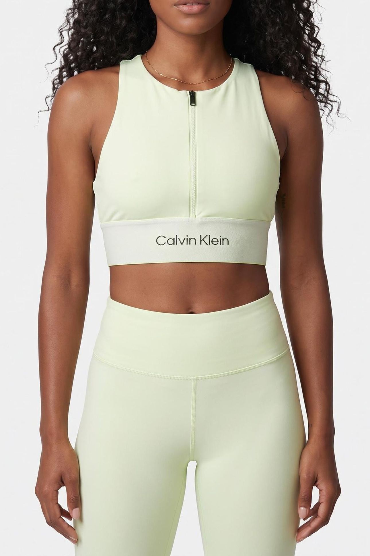 MEDIUM SUPPORT SPORTS BRA LIME CREAM 1