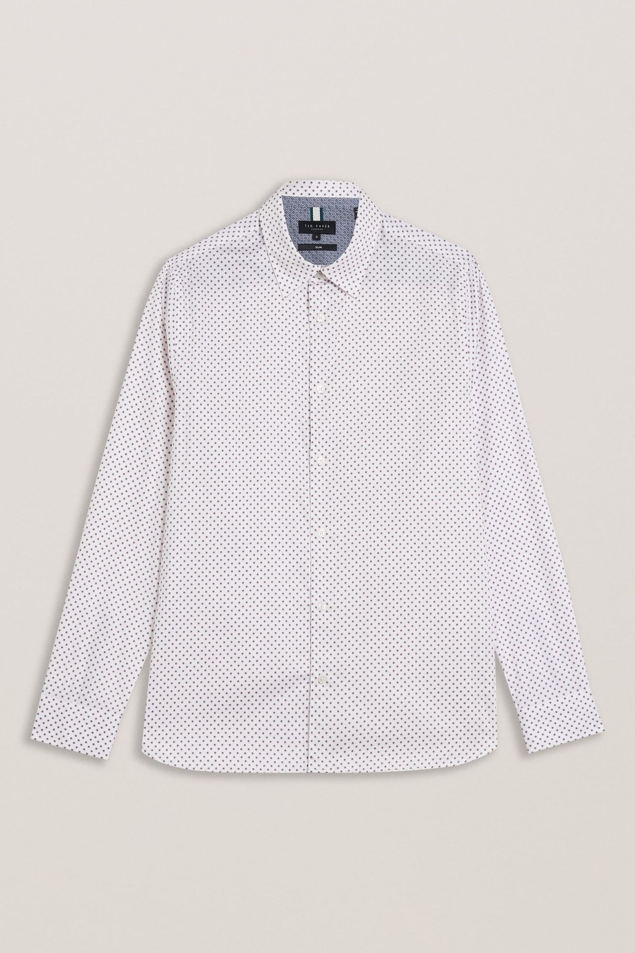 ROWETT LS SLIM MINI DIAMOND GEO PRINT WHITE 3