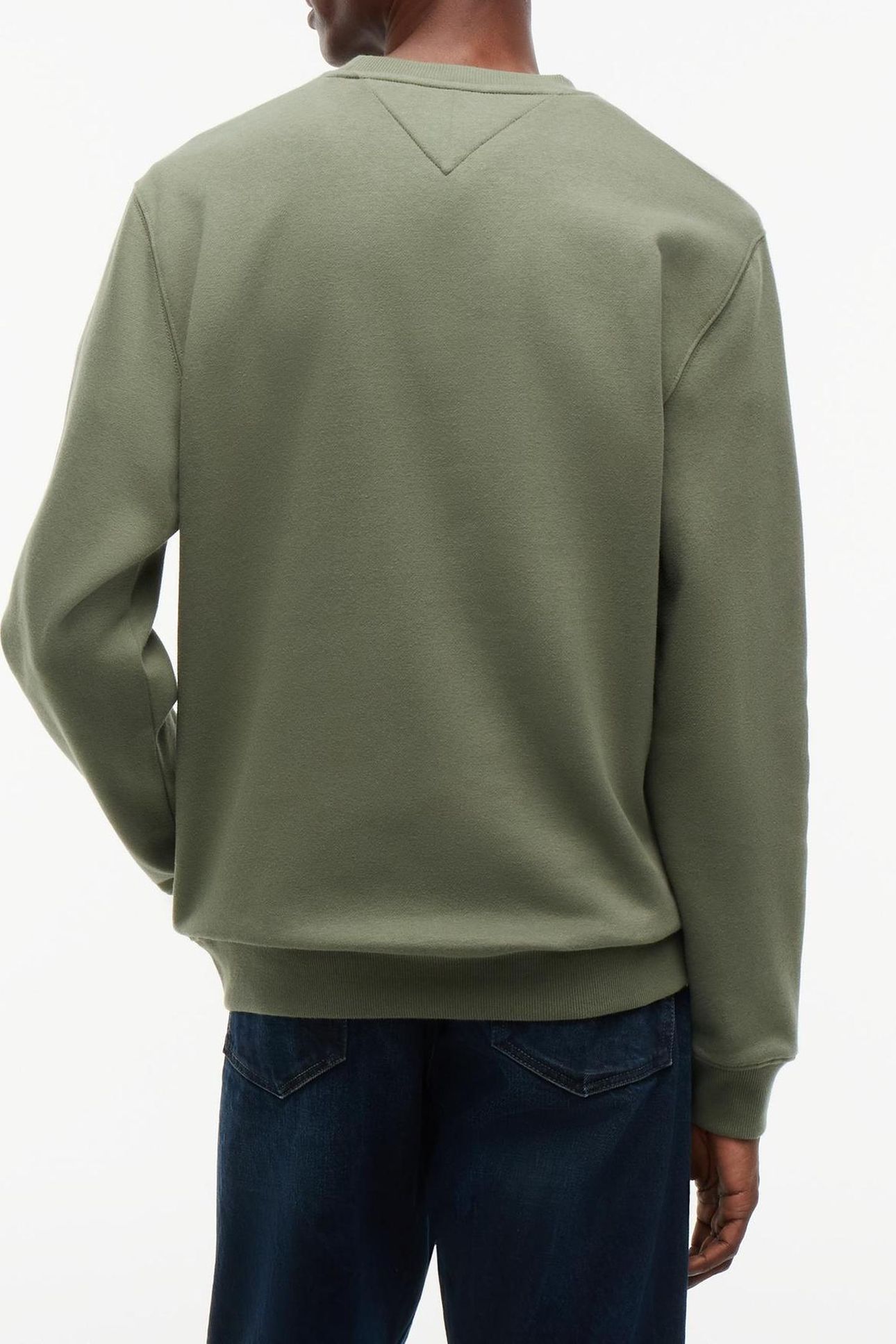 REGULAR SMALL FLAG CREW NECK SWEATSHIRT GREEN 2