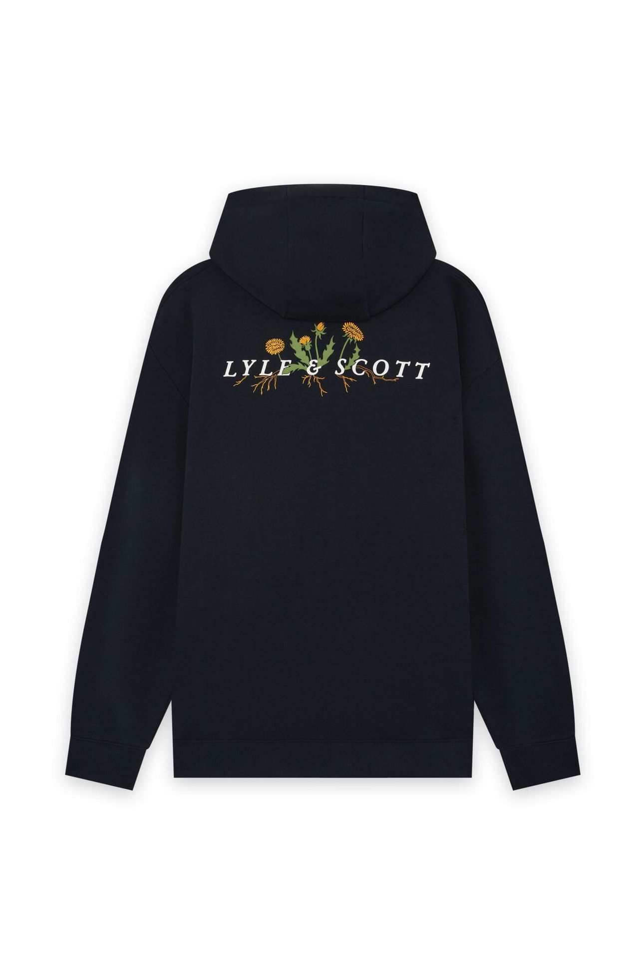 DANDELION SCRIPT GRAPHIC HOODIE DARK NAVY 5