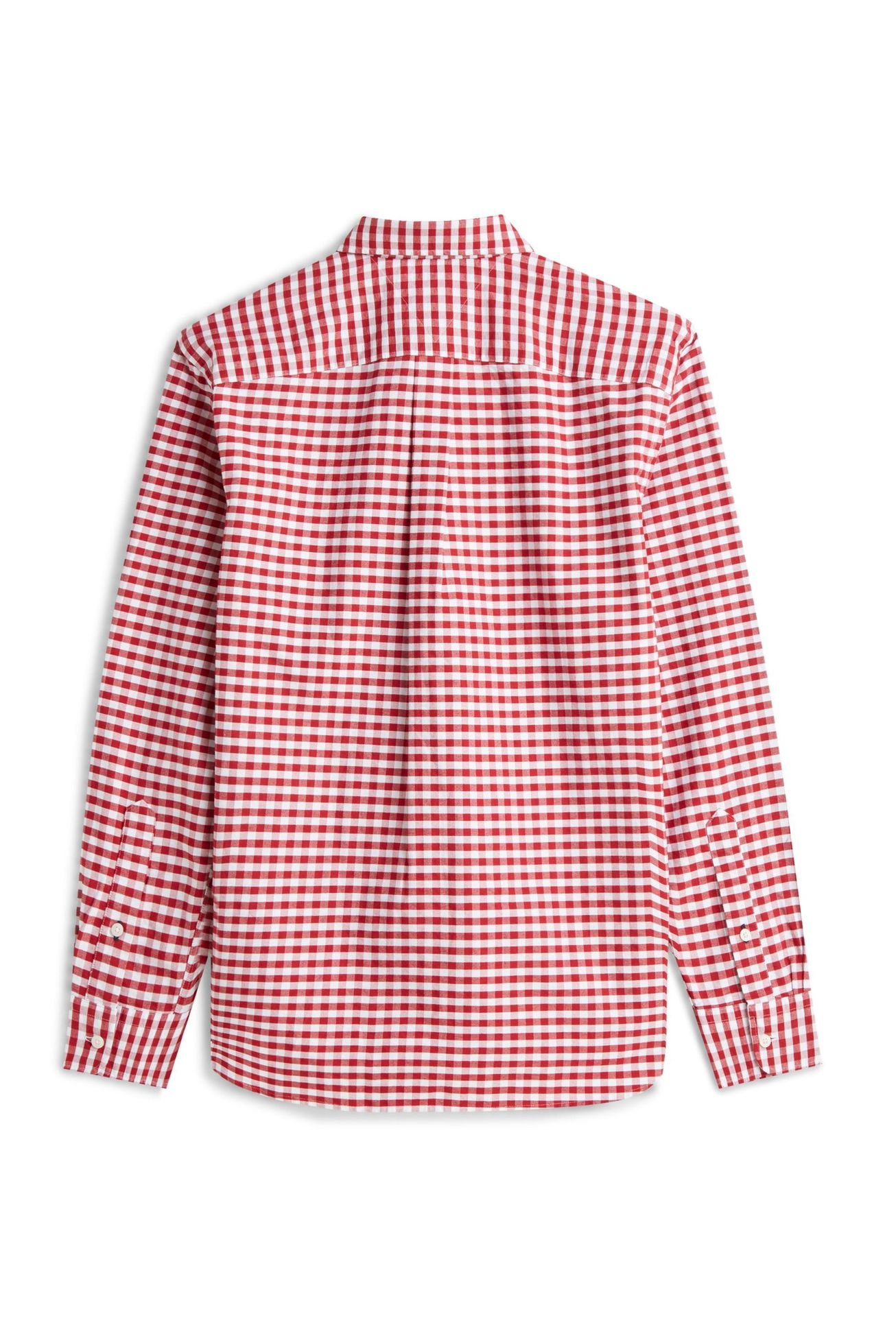 HERITAGE OXFORD SHIRT MEDIUM RED/CHECK 2