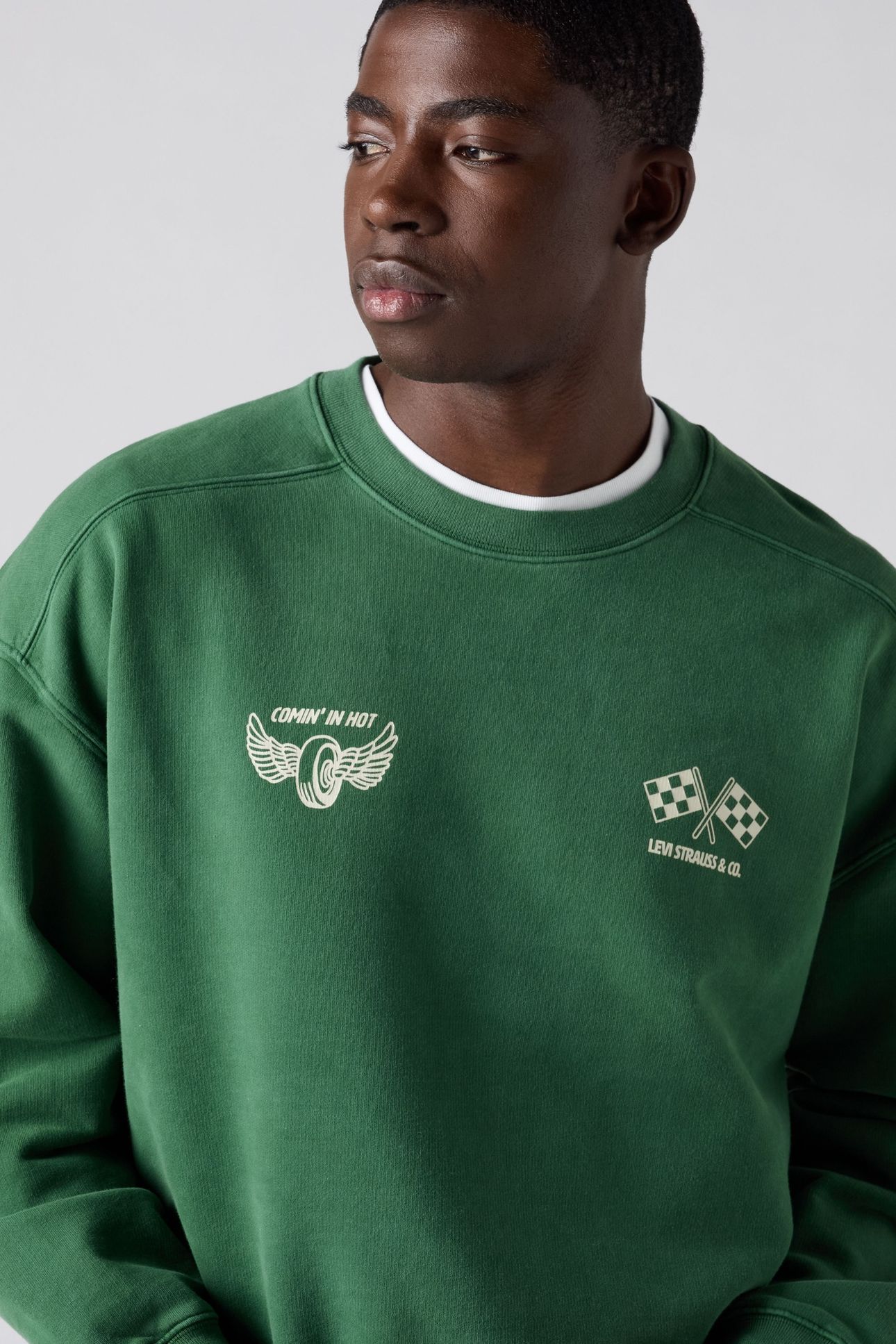BOXY GRAPHIC CREWNECK SWEATSHIRT 5