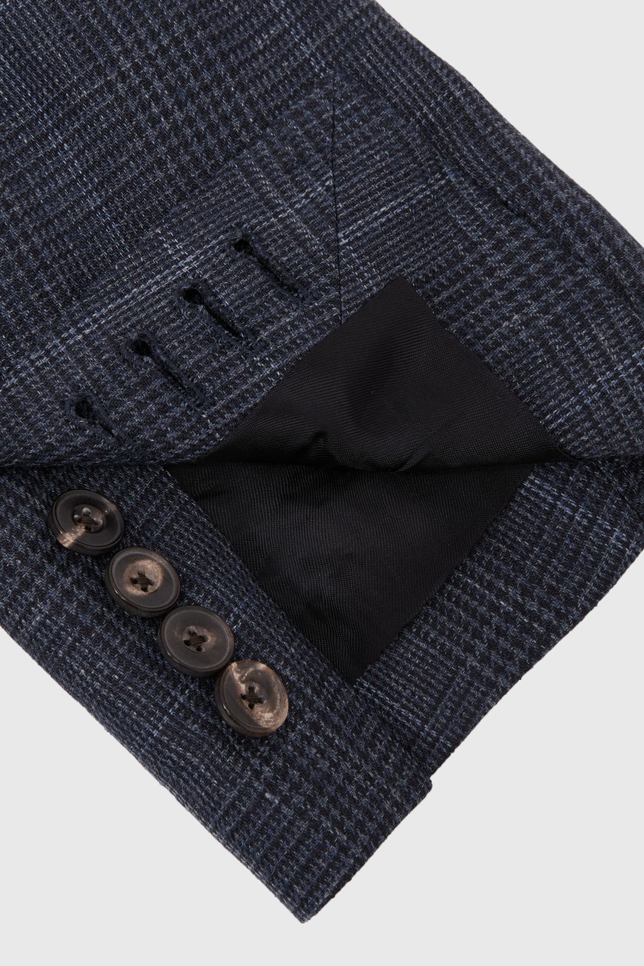 DB PEAK PRINCE OF WALES CHECK BLAZER NAVY 8