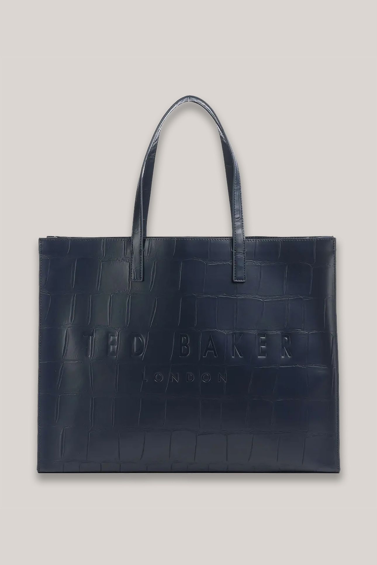 CROC EFFECT EXTRA LARGE ICON BAG NAVY 1