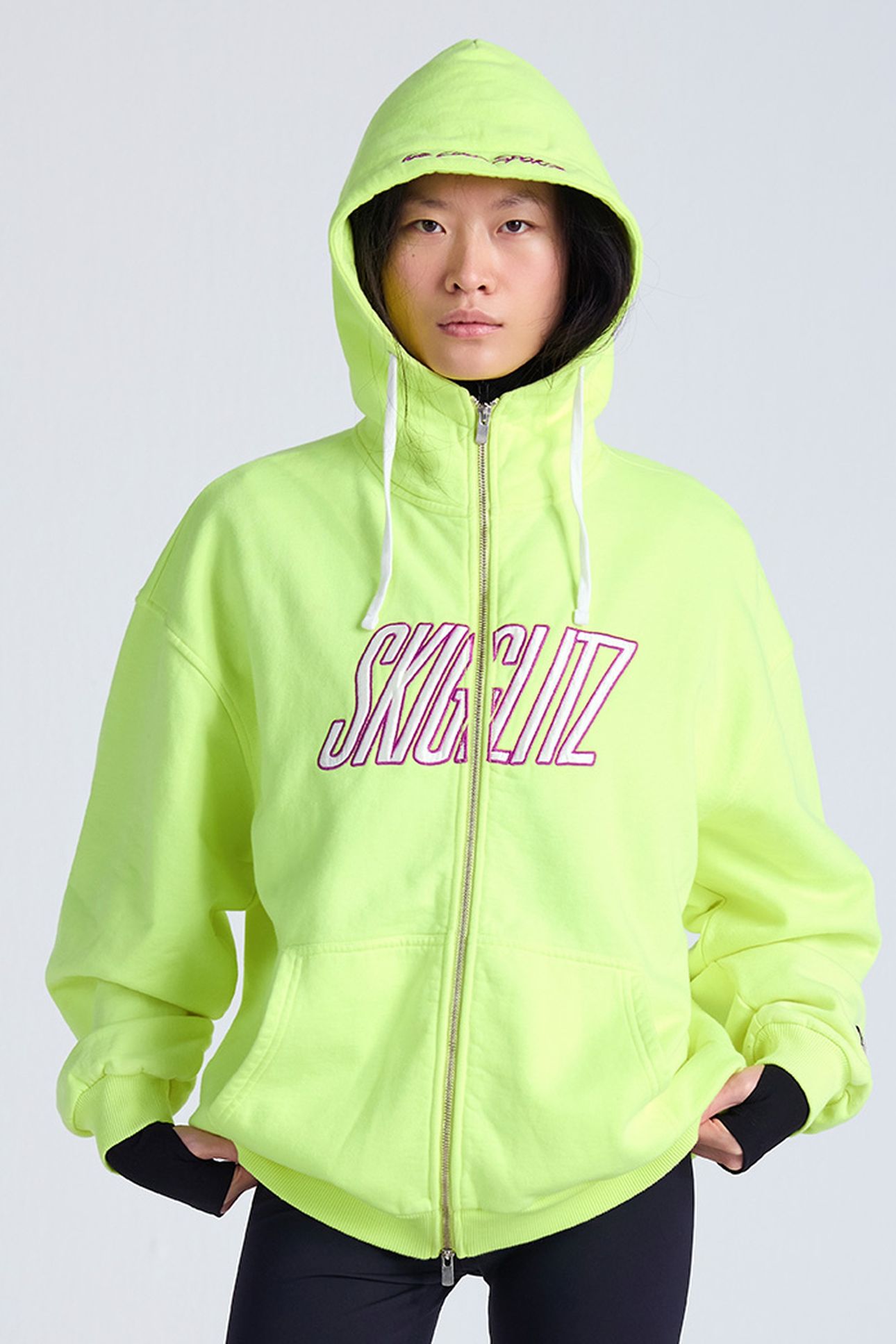 LENA ZIPPED HOODIE YELLOW 3