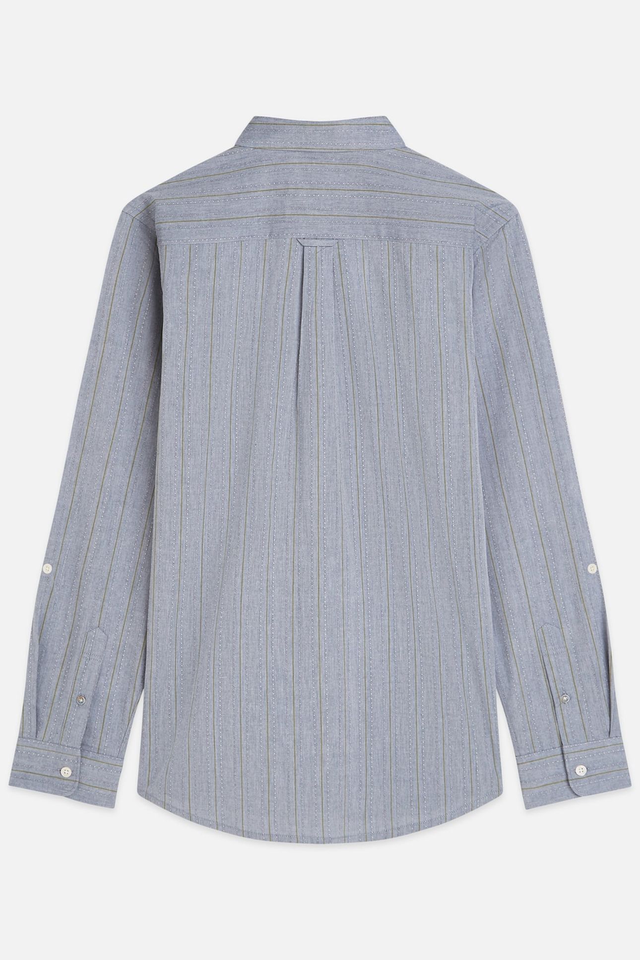 YARNDYED DOBBY REGULARFIT SHIRT NAVY 5