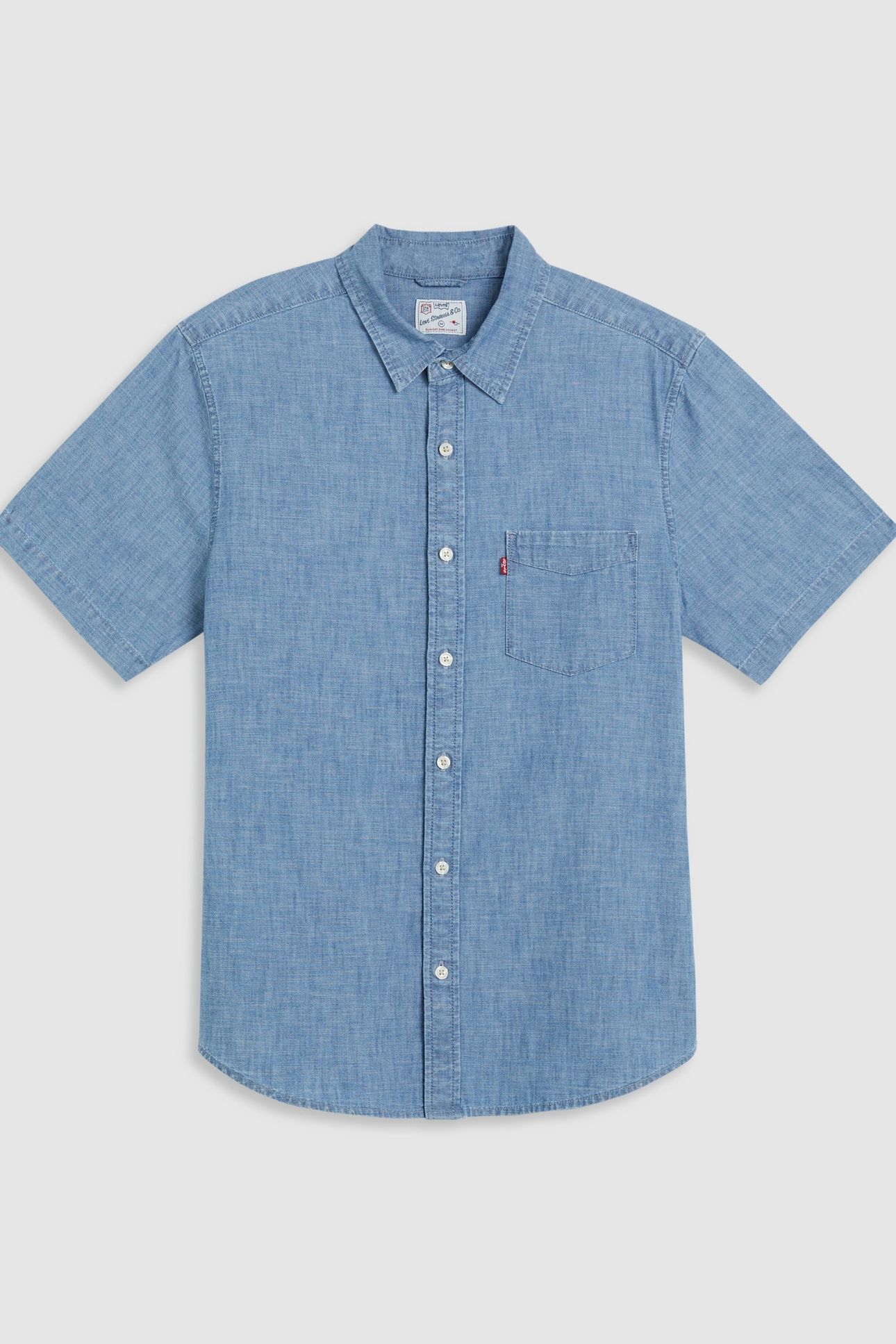 SHORT SLEEVE SUNSET ONE POCKET STANDARD FIT SHIRT 1