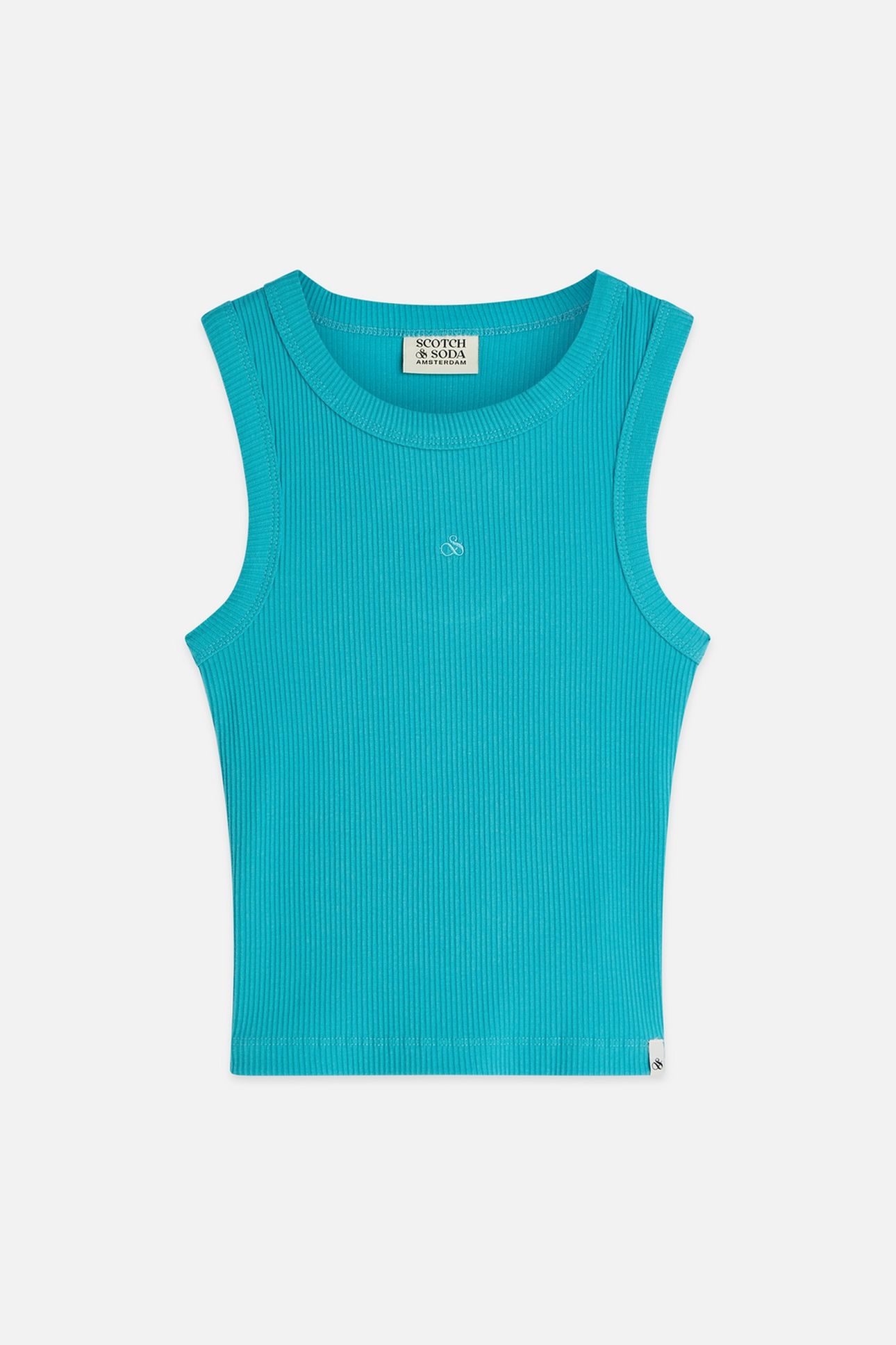 GIRLS SEASONAL CORE RIBBED SLIMFIT TANK TOP NAVY 1