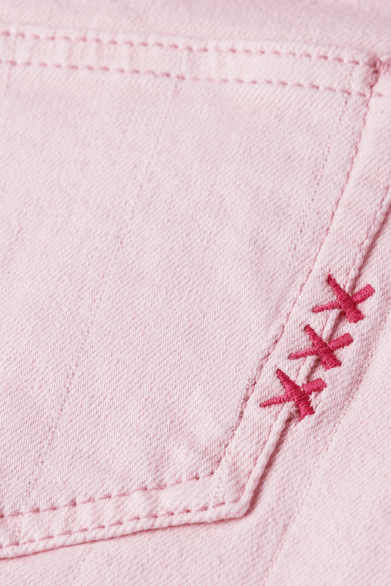 GIRLS DENIM MINI SKIRT DARK PINK 3