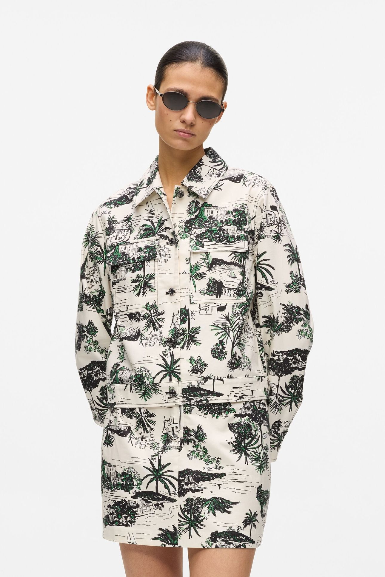 PRINTED BLOUSON BLACK 2