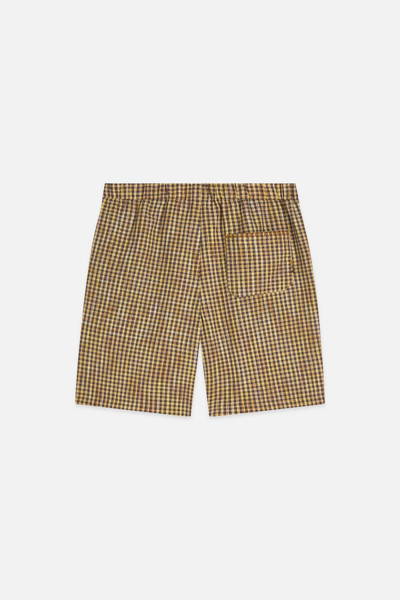 COTTON SEERSUCKER WIDEFIT BERMUDA SHORTS MEDIUM BROWN 5