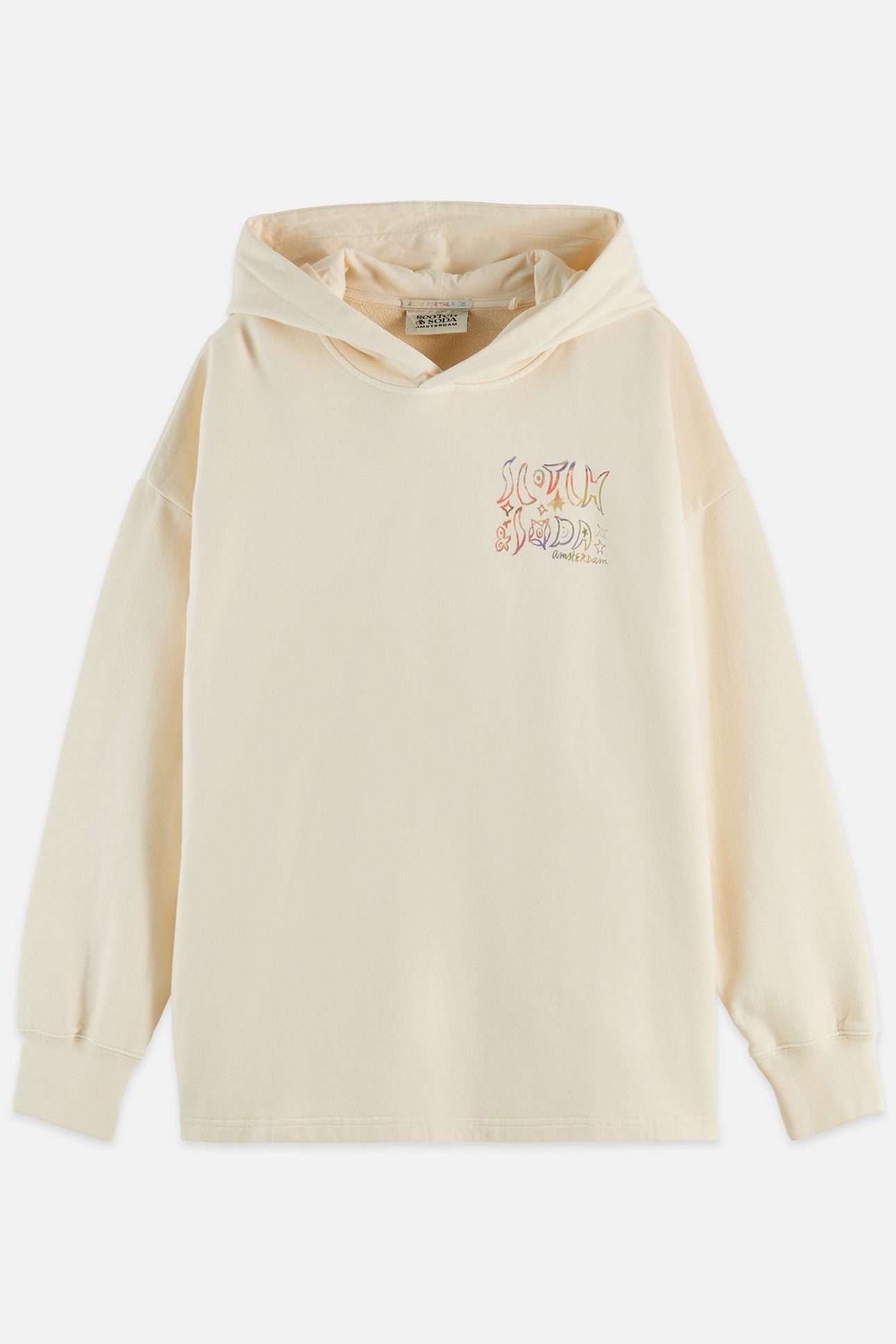 WASHED ARTWORK HOODIE EGGNOG 4