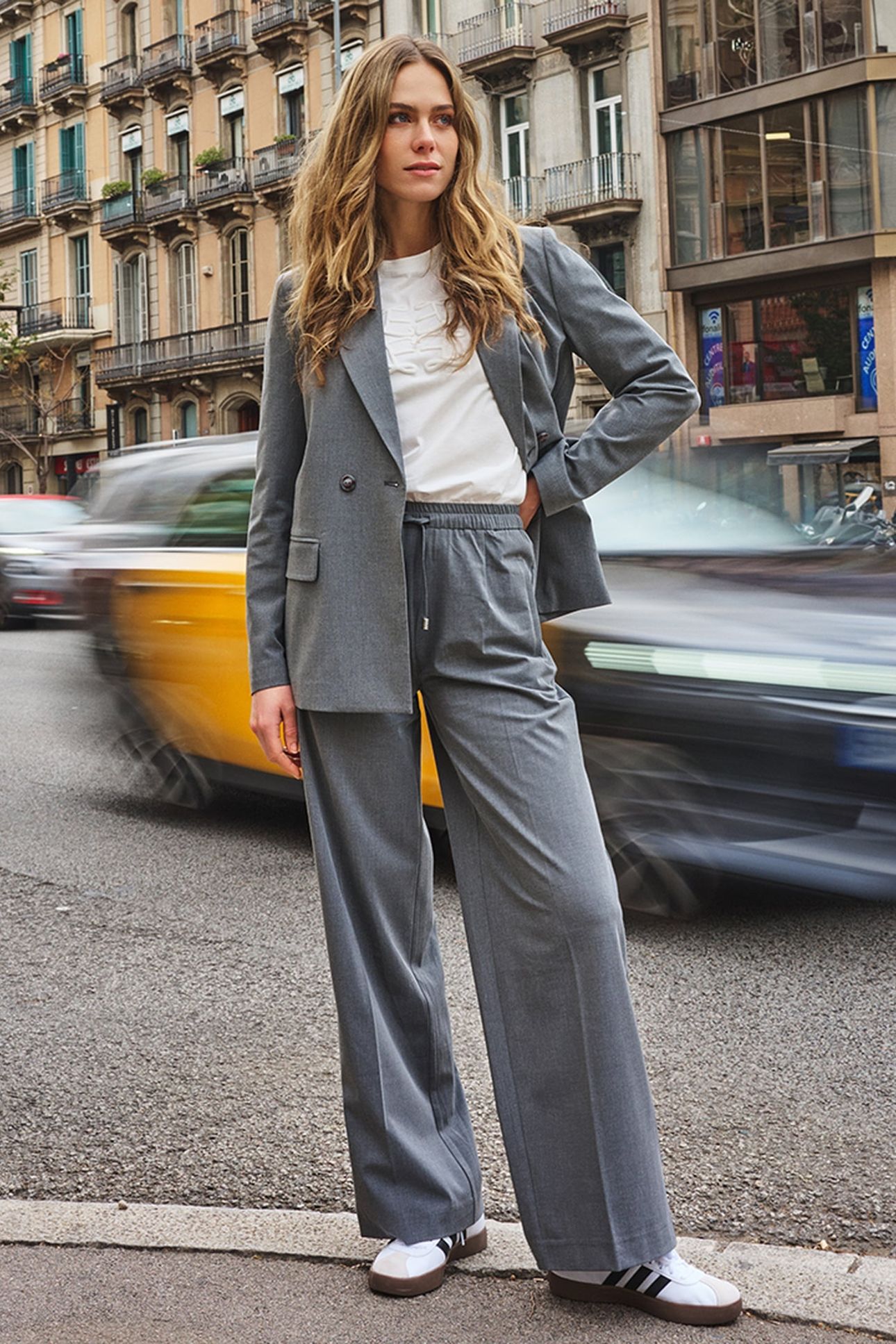 TROUSERS DRAWSTRING MELANGE GREY MELANGE 7